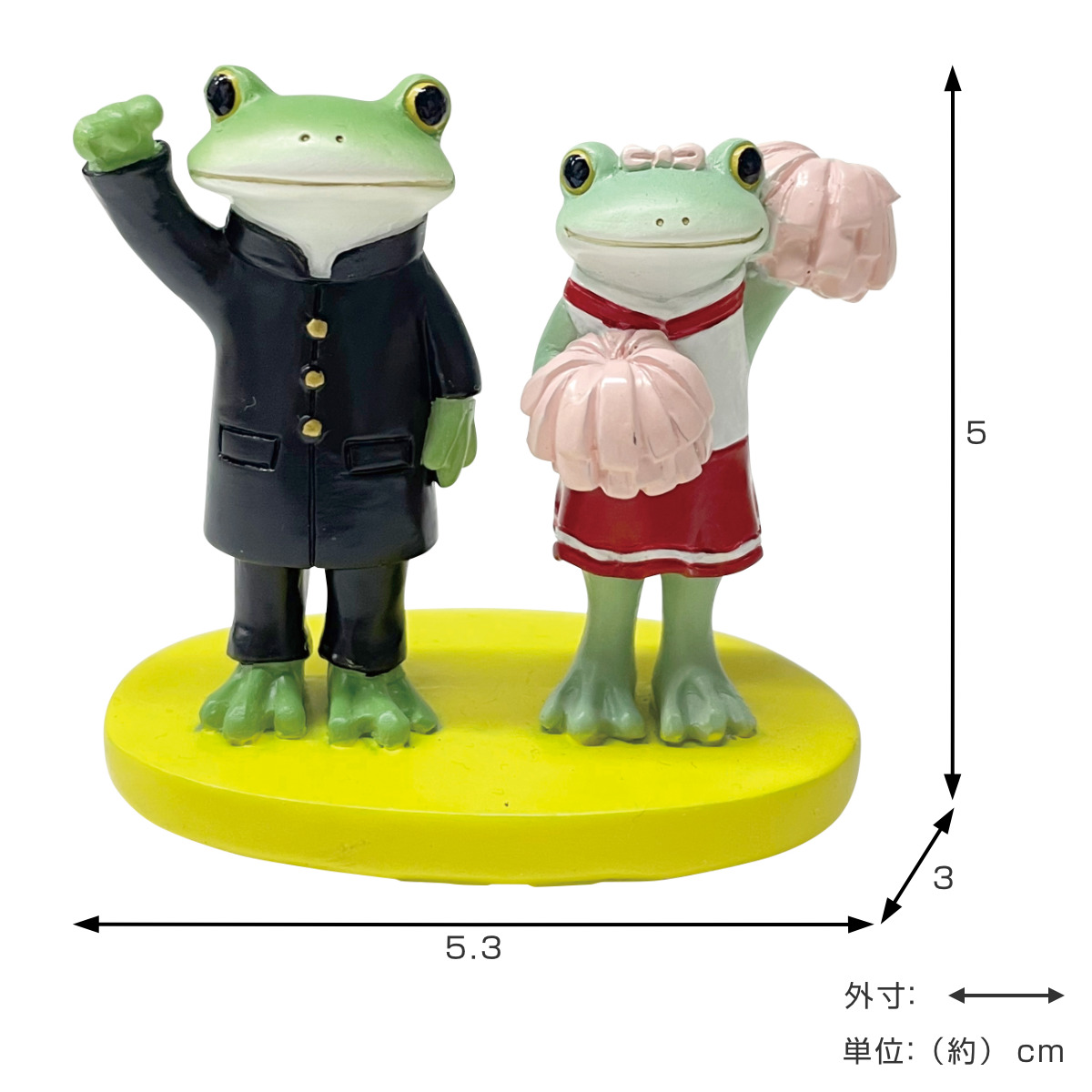 コポー 運動会 フレフレ！応援団 カエル 置物 （ Copeau 置き物