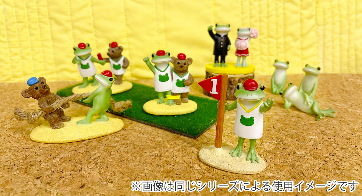 コポー 運動会 フレフレ！応援団 カエル 置物 （ Copeau 置き物
