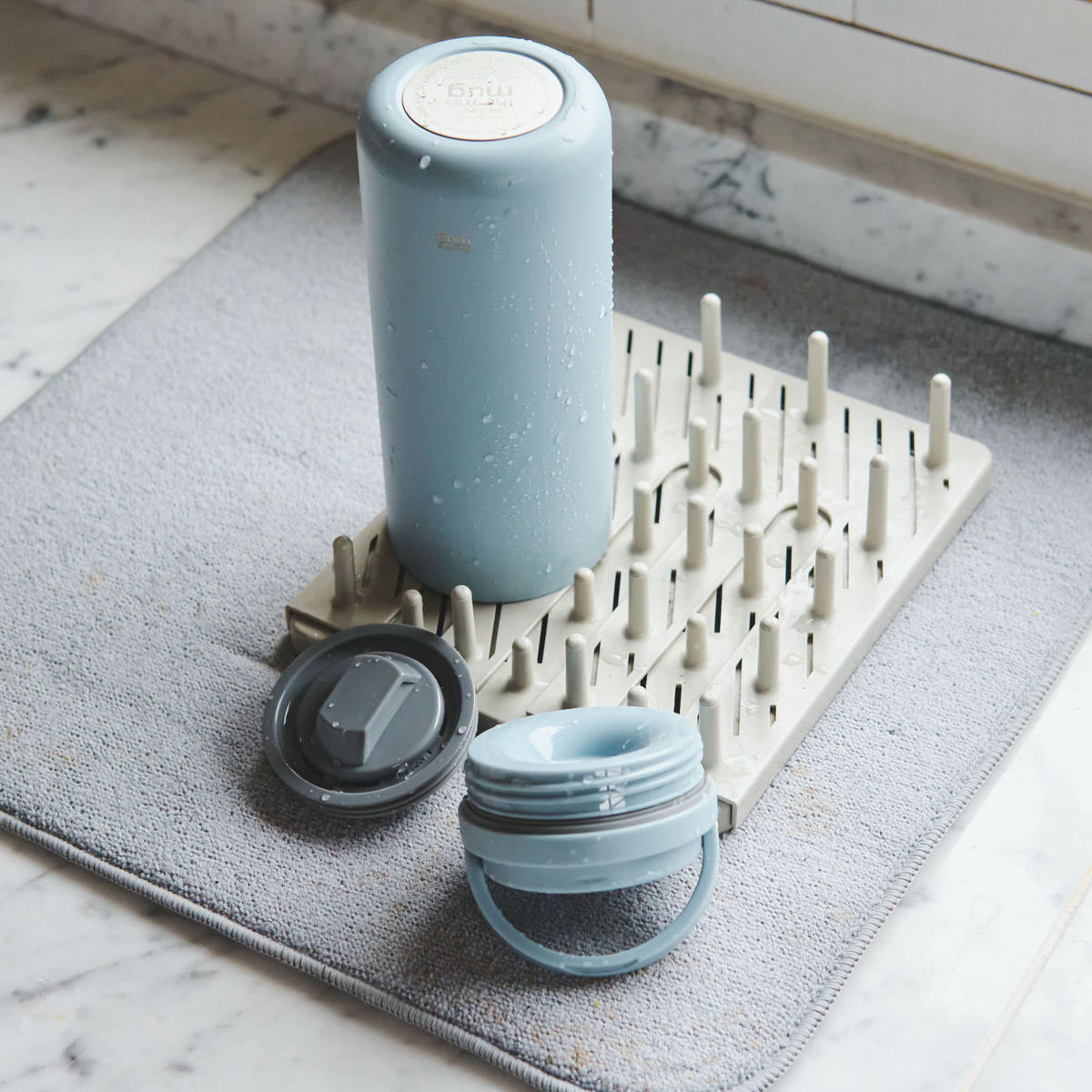 水筒 600ml LANTERN BOTTLE ハンドル付き （ thermo mug 保温 保冷 直