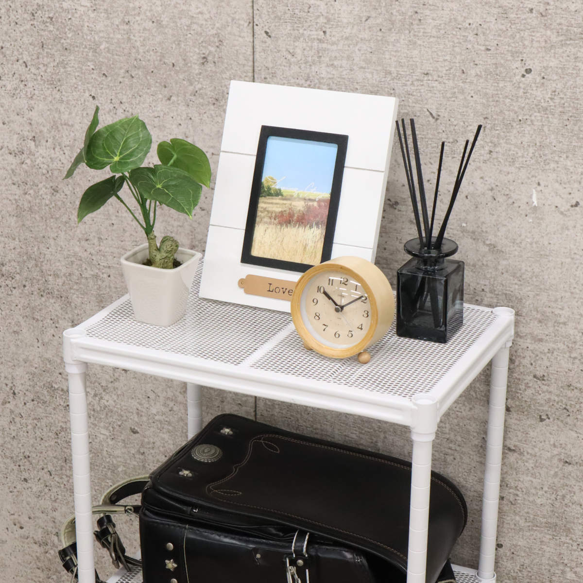 エイ・アイ・エス スチールラック 幅44cm 4段 メッシュ 粉体塗装