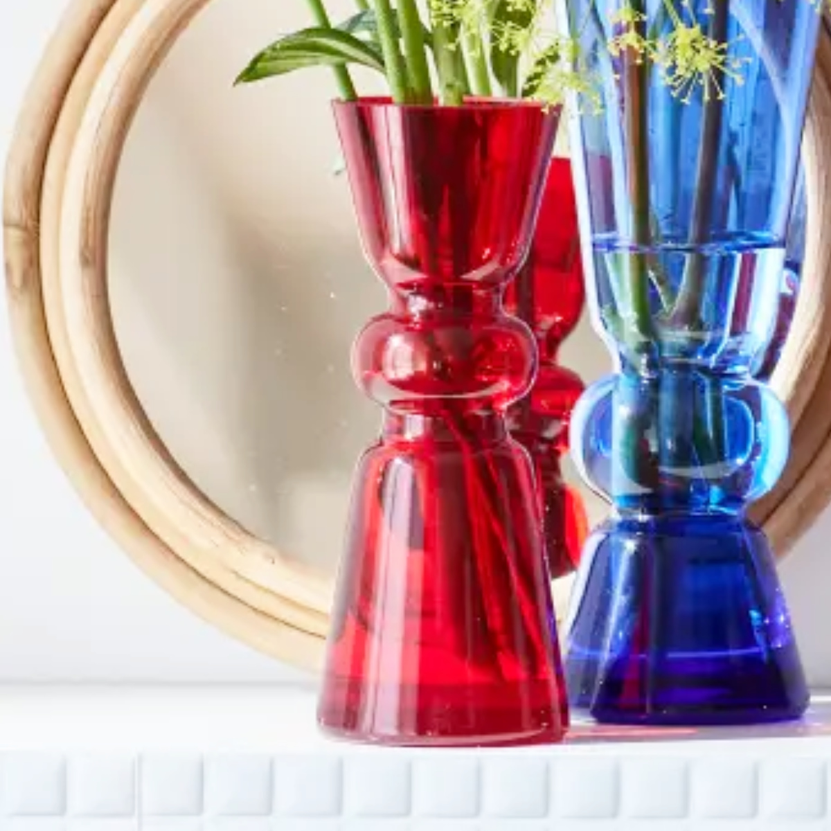 花瓶 valoa ヴァロア 6.5×16cm フラワーベース （ 花びん 花器 ガラス