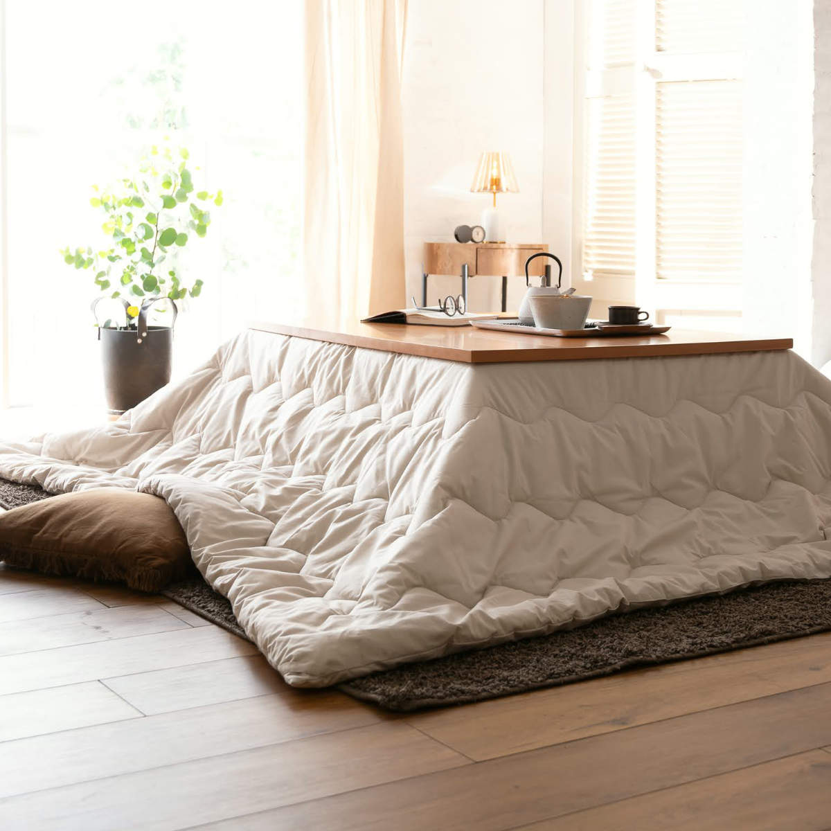 こたつ掛け布団 正方形 Fab the Home 200×200cm カバーなし使用可能