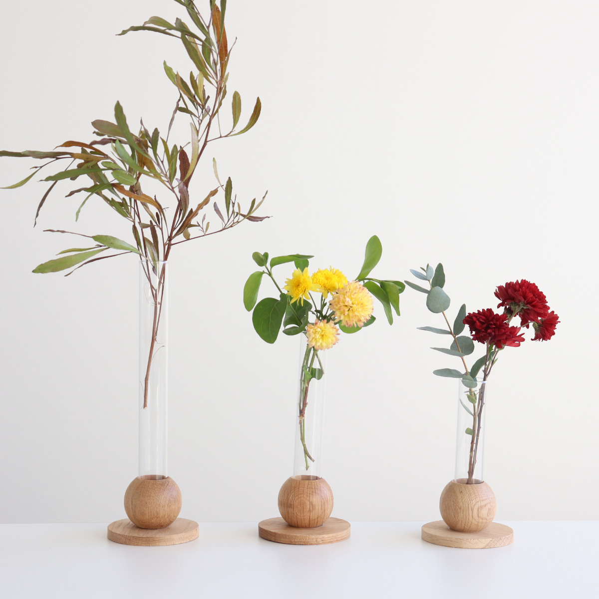 花瓶 BAUM バオム 直径8×高さ24cm フラワーベース L （ 花びん 花器