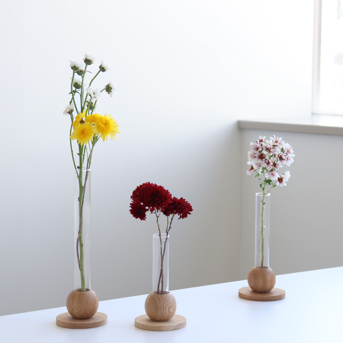 花瓶 BAUM バオム 直径8×高さ24cm フラワーベース L （ 花びん 花器