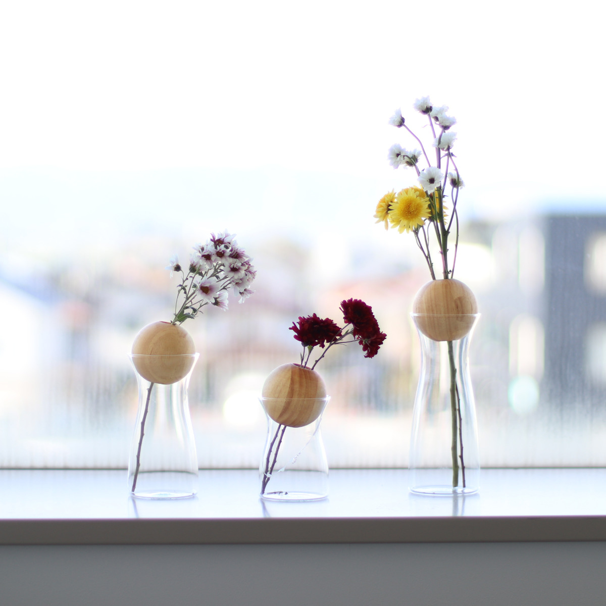 花瓶 visco ビスコ 直径7×高さ13cm S フラワーベース （ 花ビン 花びん