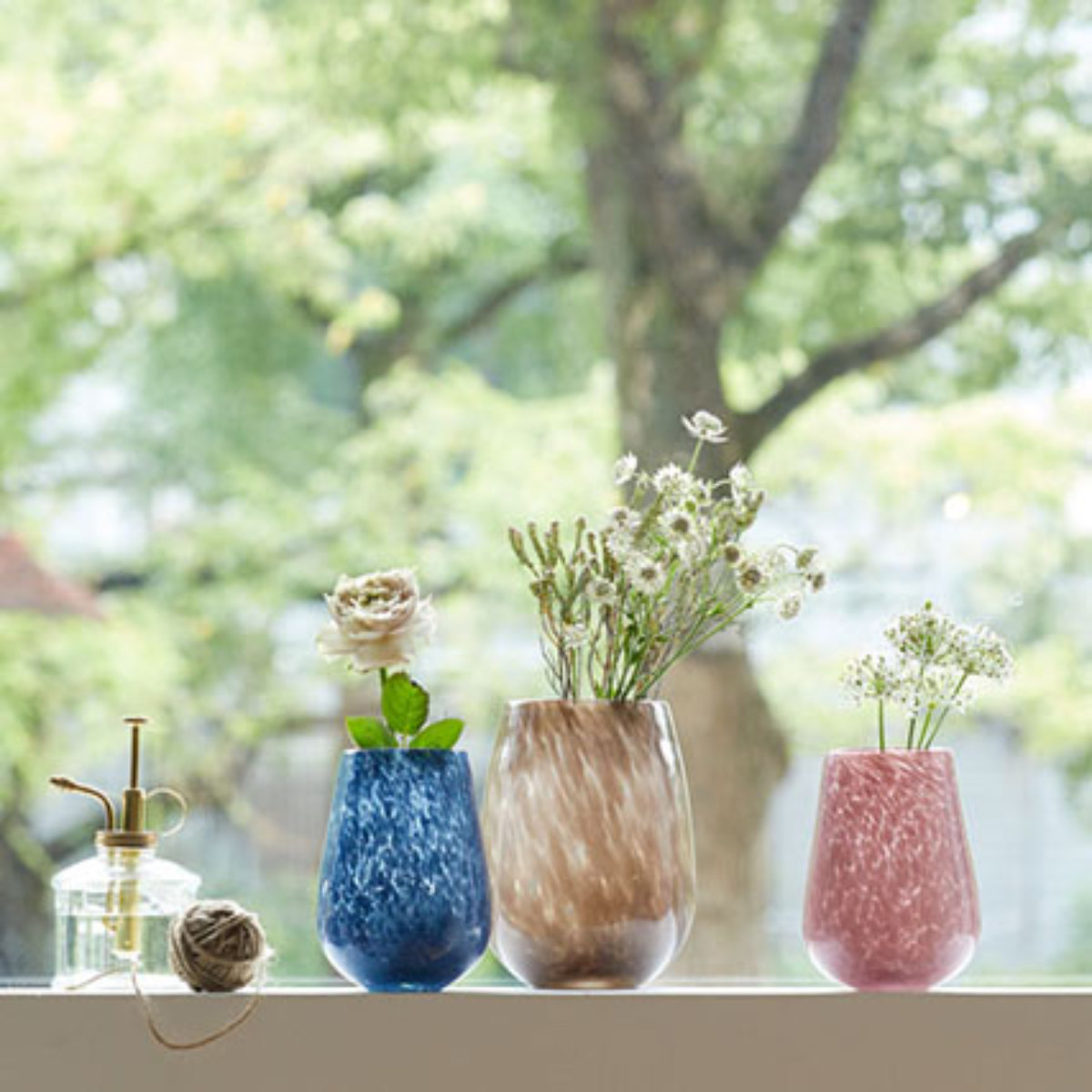 Clay（クレイ） 花瓶 souffle スフレ 直径9.5×高さ14cm フラワーベース