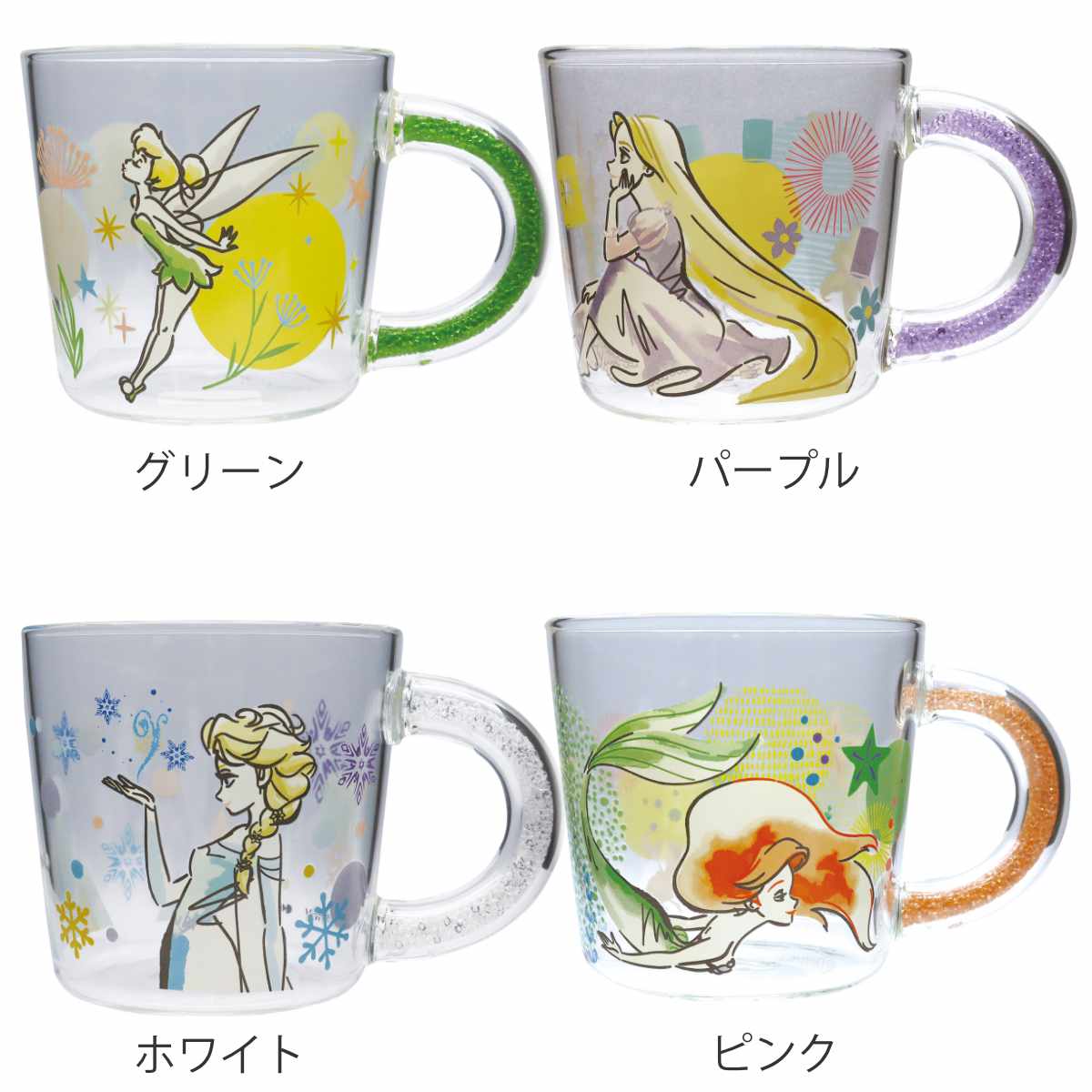 マグカップ 390ml ディズニープリンセス ...の詳細画像1