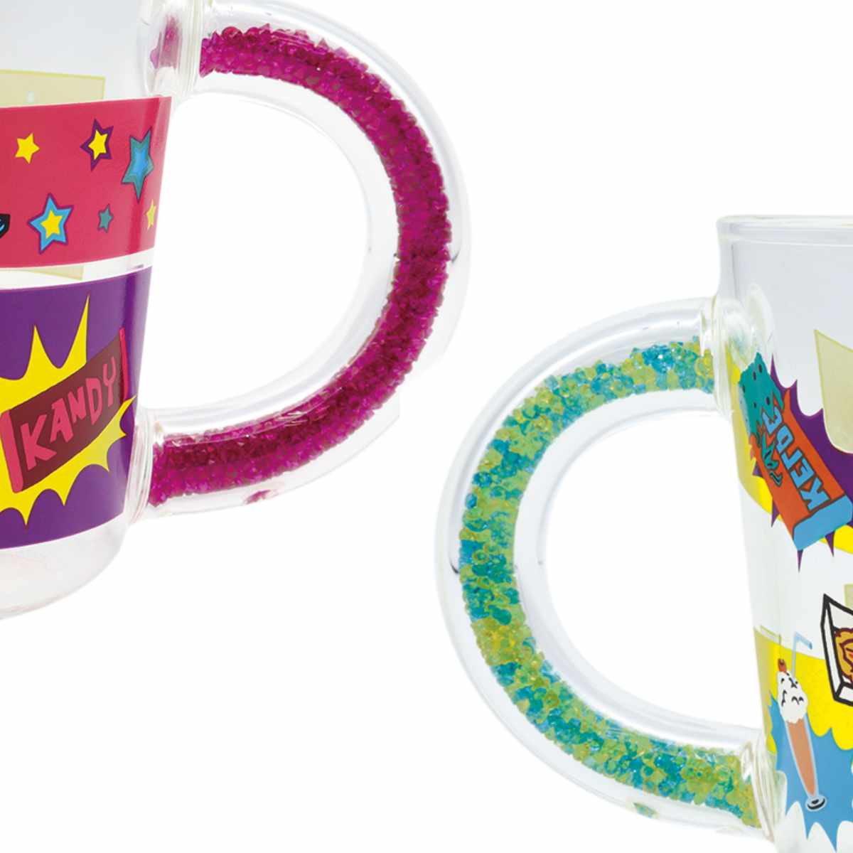 大西賢製販 マグカップ 390ml スポンジボブ ガラス （ 耐熱ガラス 耐熱