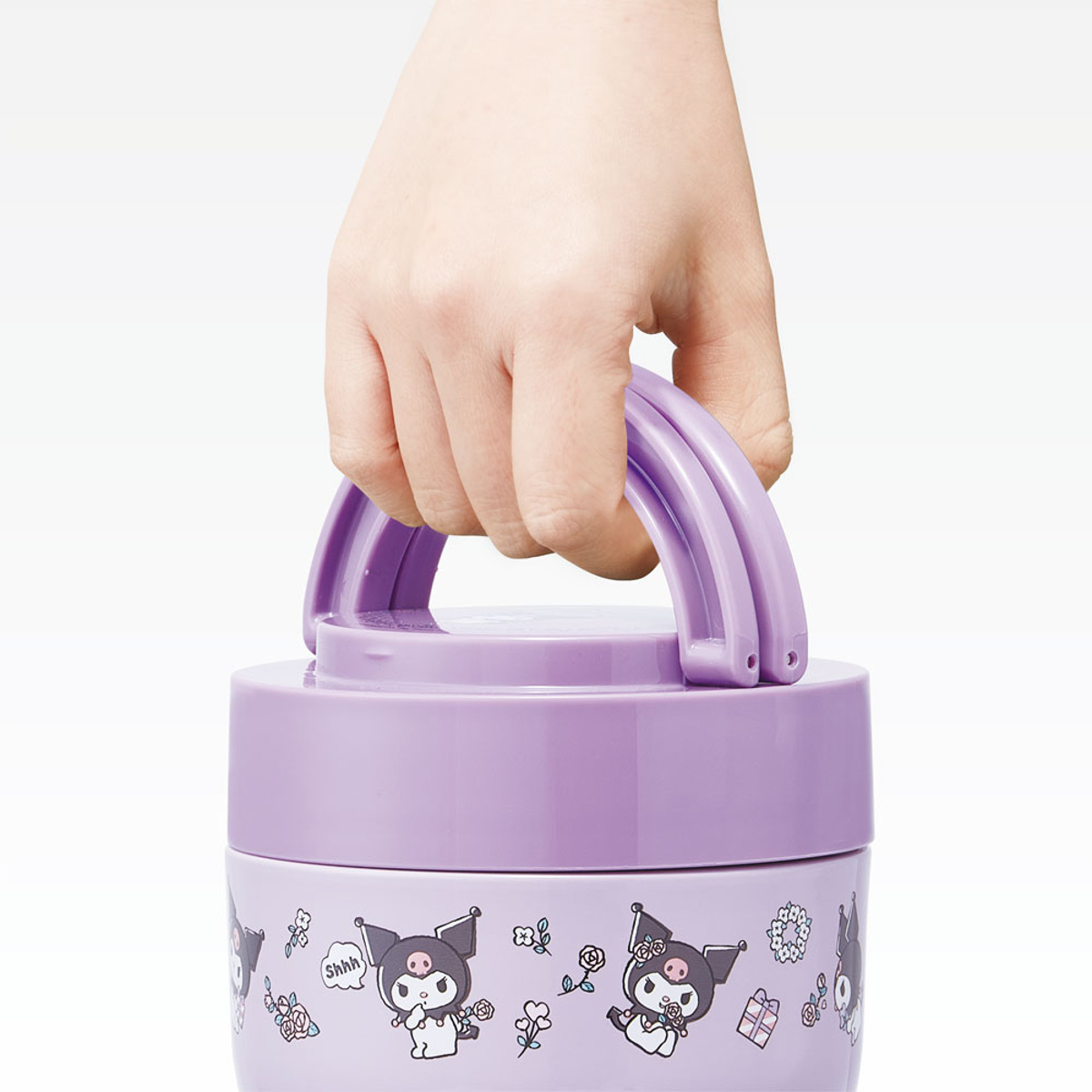 スケーター 弁当箱 保温 折りたたみハンドル付保温ジャー 540ml クロミ