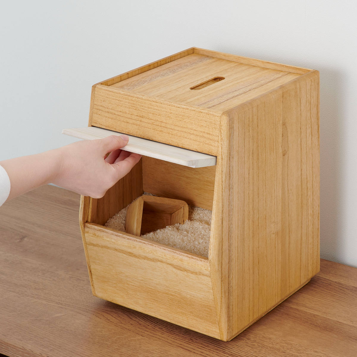 OSMAC（インテリア） 米びつ 5kg KIRISAI 桐のこめ櫃 （ 桐 天然