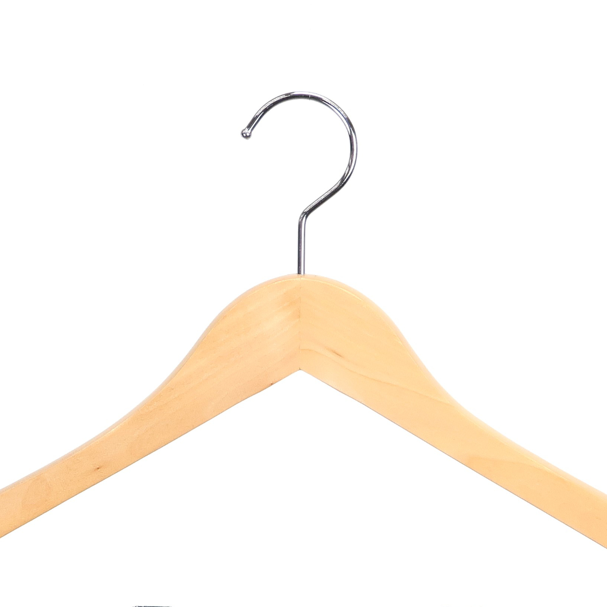 サワフジ ハンガー 木製ハンガー クリップ付 5本組 （ スーツハンガー