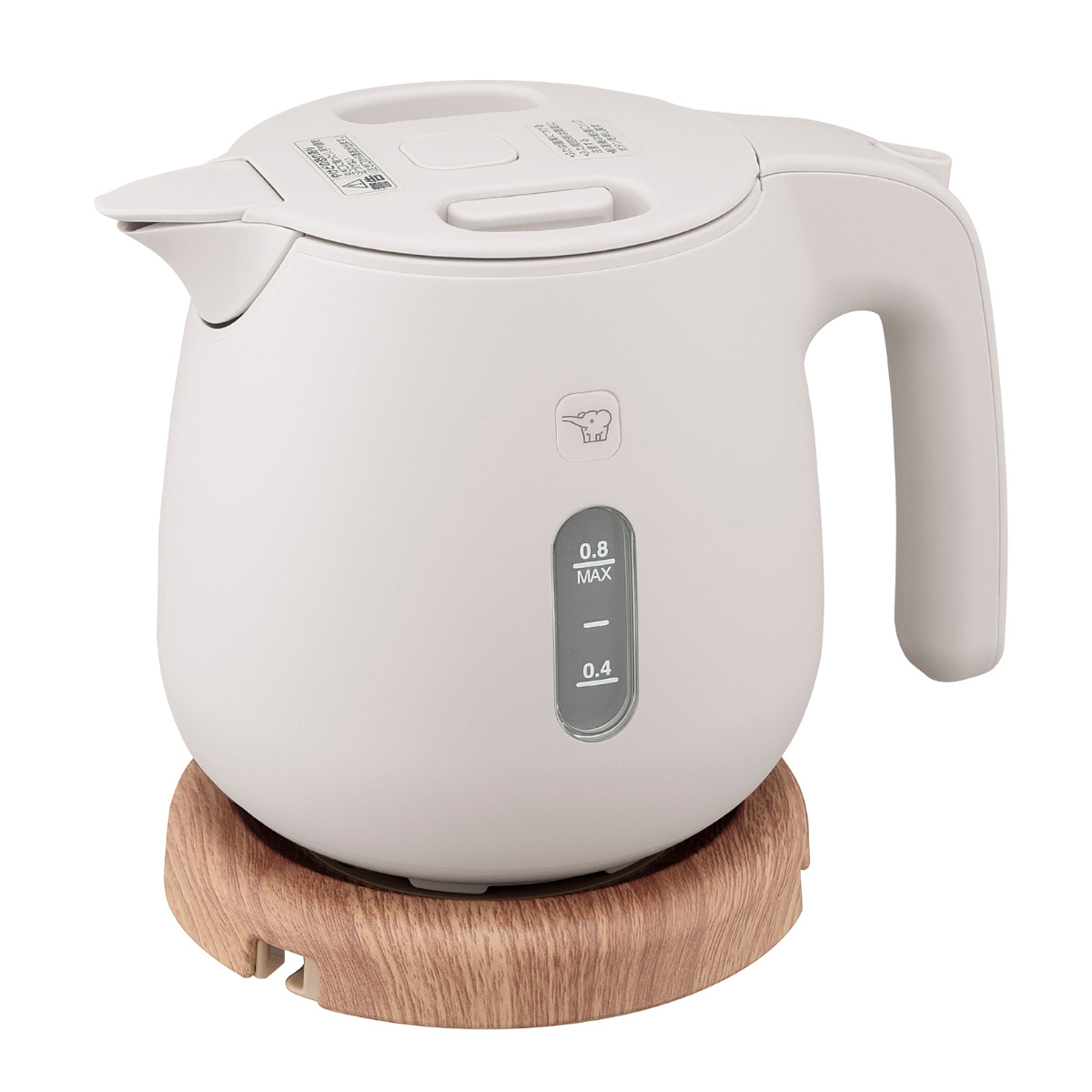 象印(ZOJIRUSHI) 電気ケトル 800ml 木目調電源プレート付き 安全設計 象印(ZOJIRUSHI) 電気ケトル 800ml 木目調電源プレート付き 安全設計