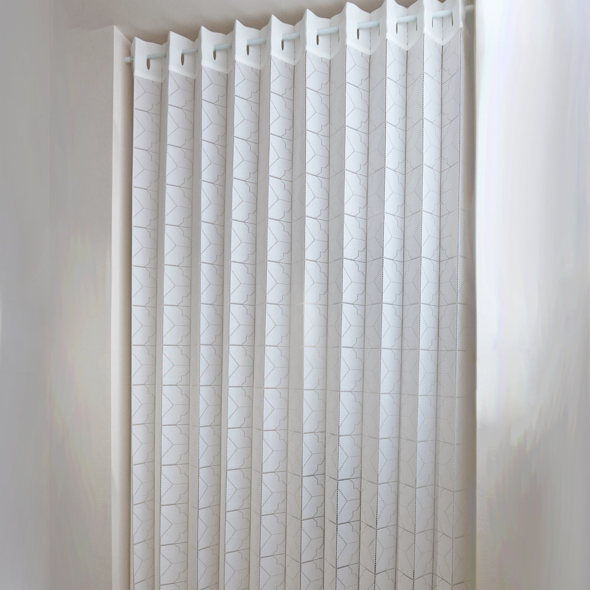 アコーディオンカーテン 防炎 フリーカット 150×220cm （ 間仕切り