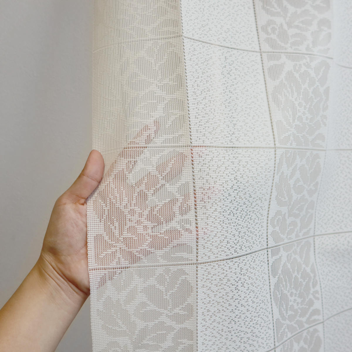 アコーディオンカーテン 花柄 フリーカット 100×250cm （ 間仕切り