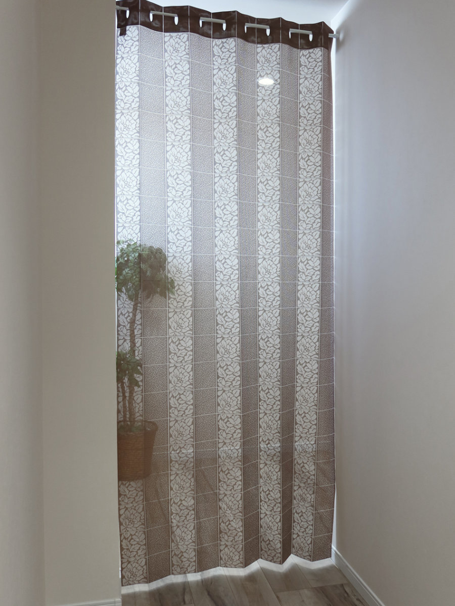 アコーディオンカーテン 花柄 フリーカット 100×250cm （ 間仕切り