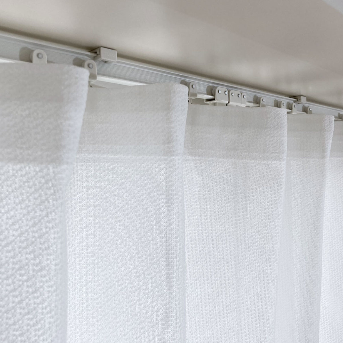 レースカーテン 小窓 フリル付き 300×130cm ミラーカーテン 花粉