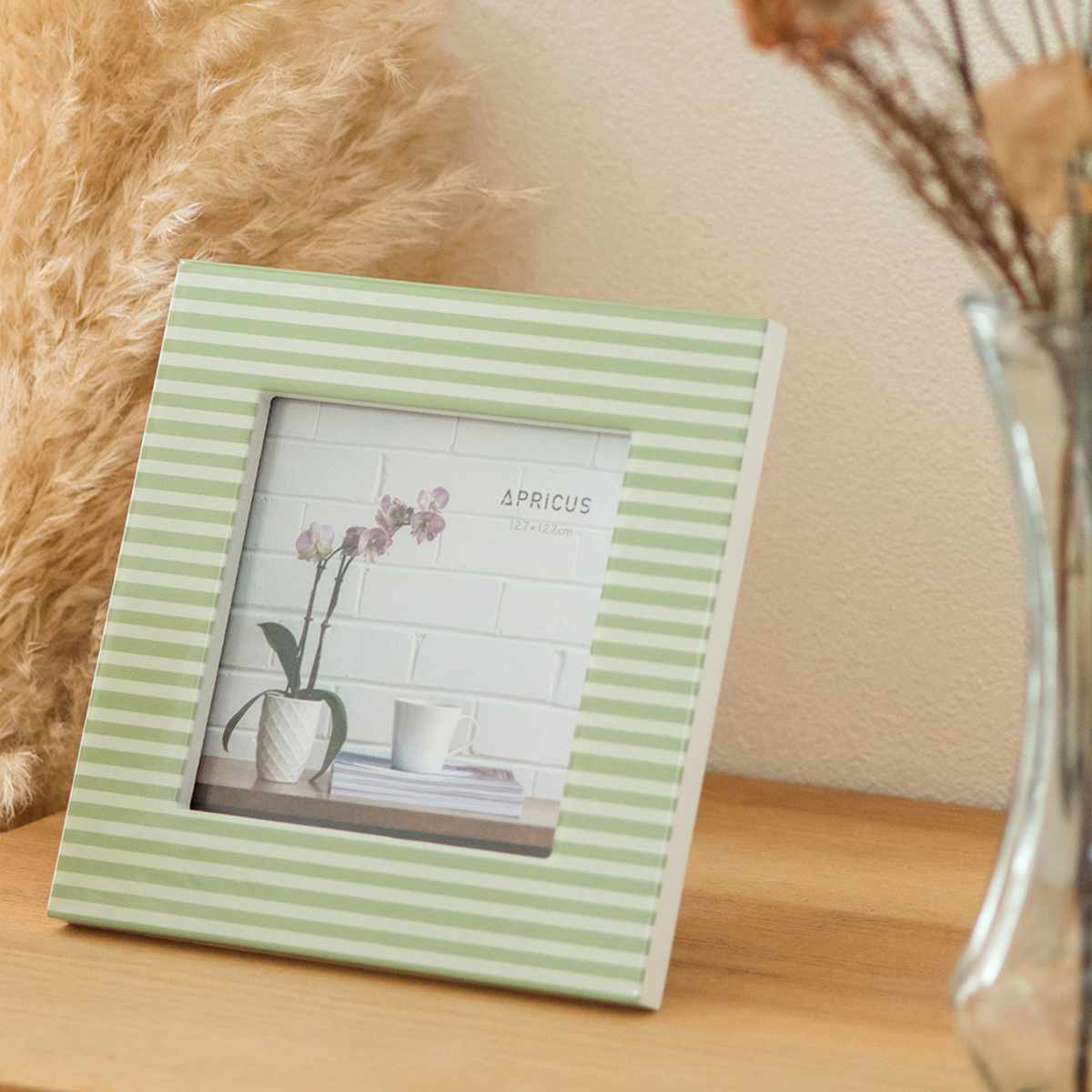 フォトフレーム アプリクス 19×19cm スクエア グリーン （ フォト