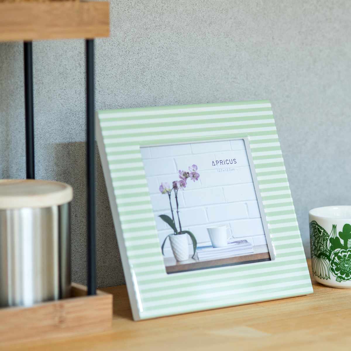 フォトフレーム アプリクス 19×19cm スクエア グリーン （ フォト