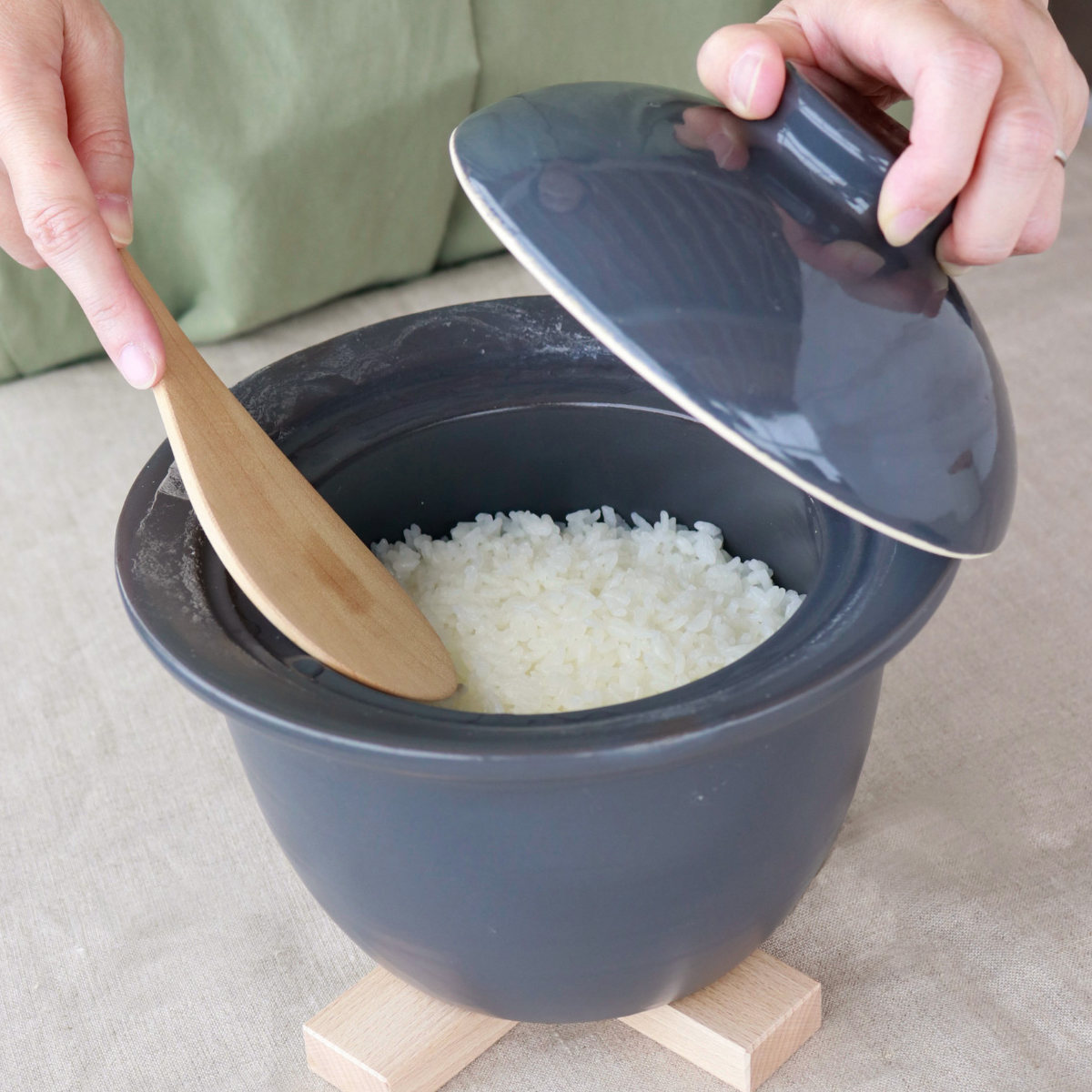 LOLO（ロロ） 炊飯土鍋 1.5合炊き ガス火専用 The Chef レンジ対応