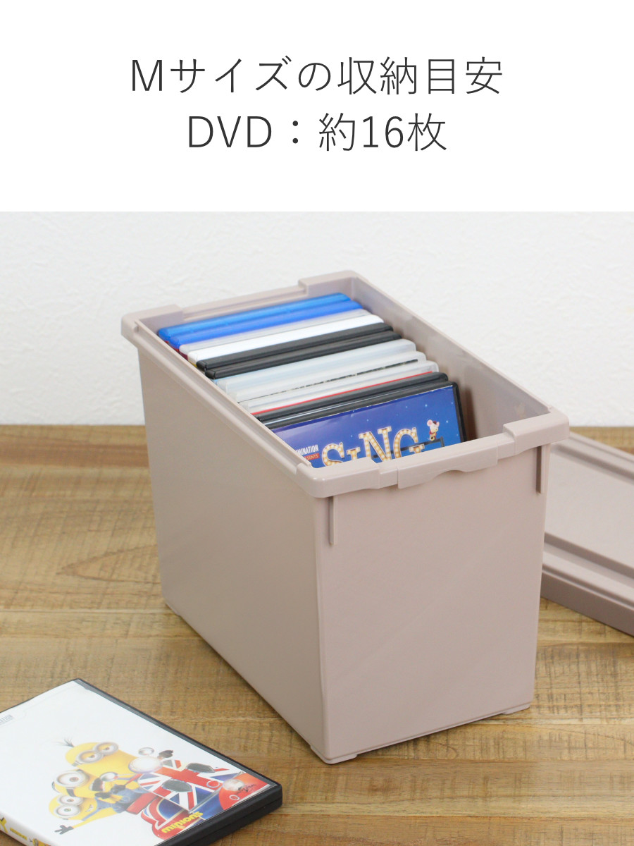 いれと庫 収納ケース DVD ゲーム interior M 3個セット 幅17.5×奥行30
