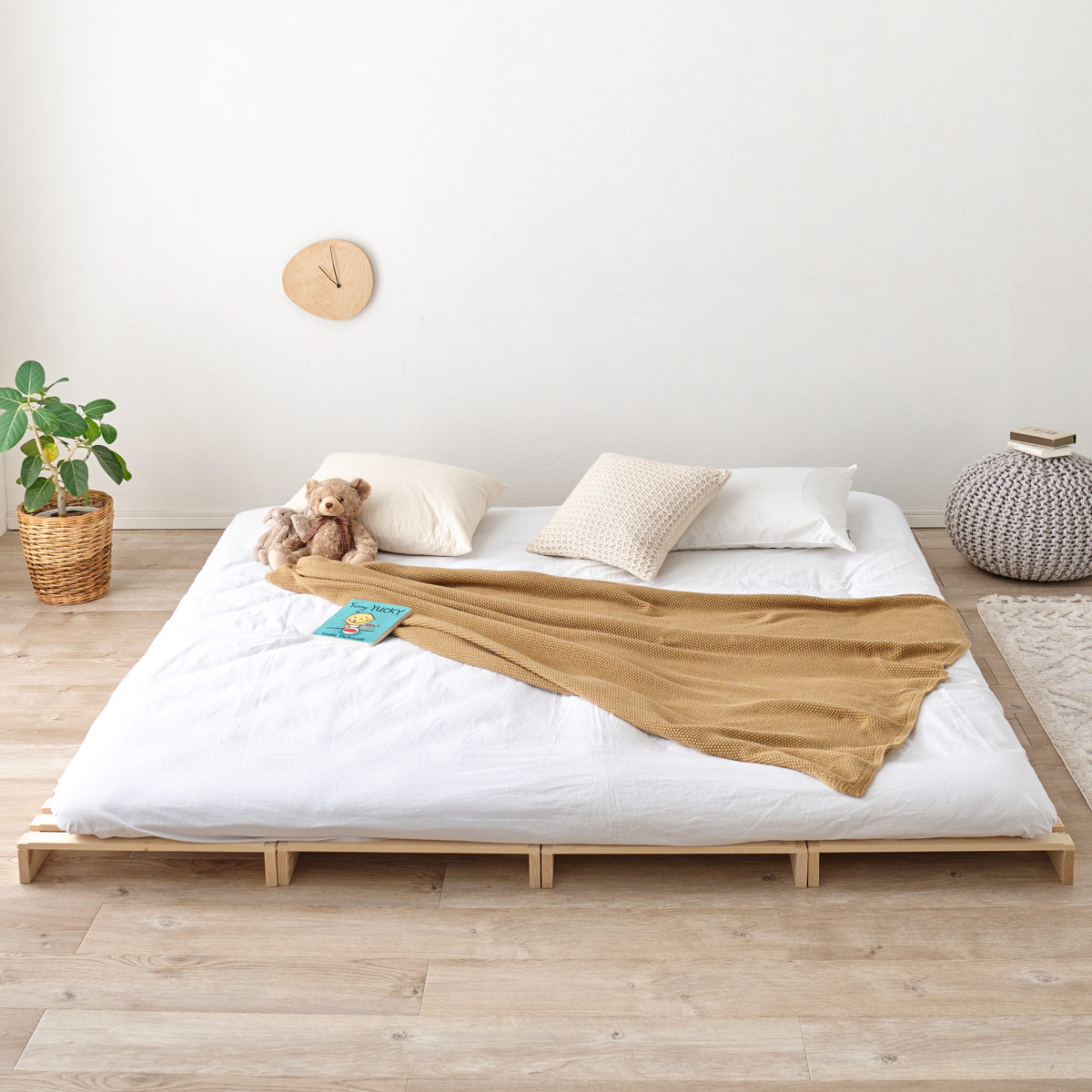 HAGiHARA（萩原） パレットベッド 追加パレット2枚組 シングル ダブル