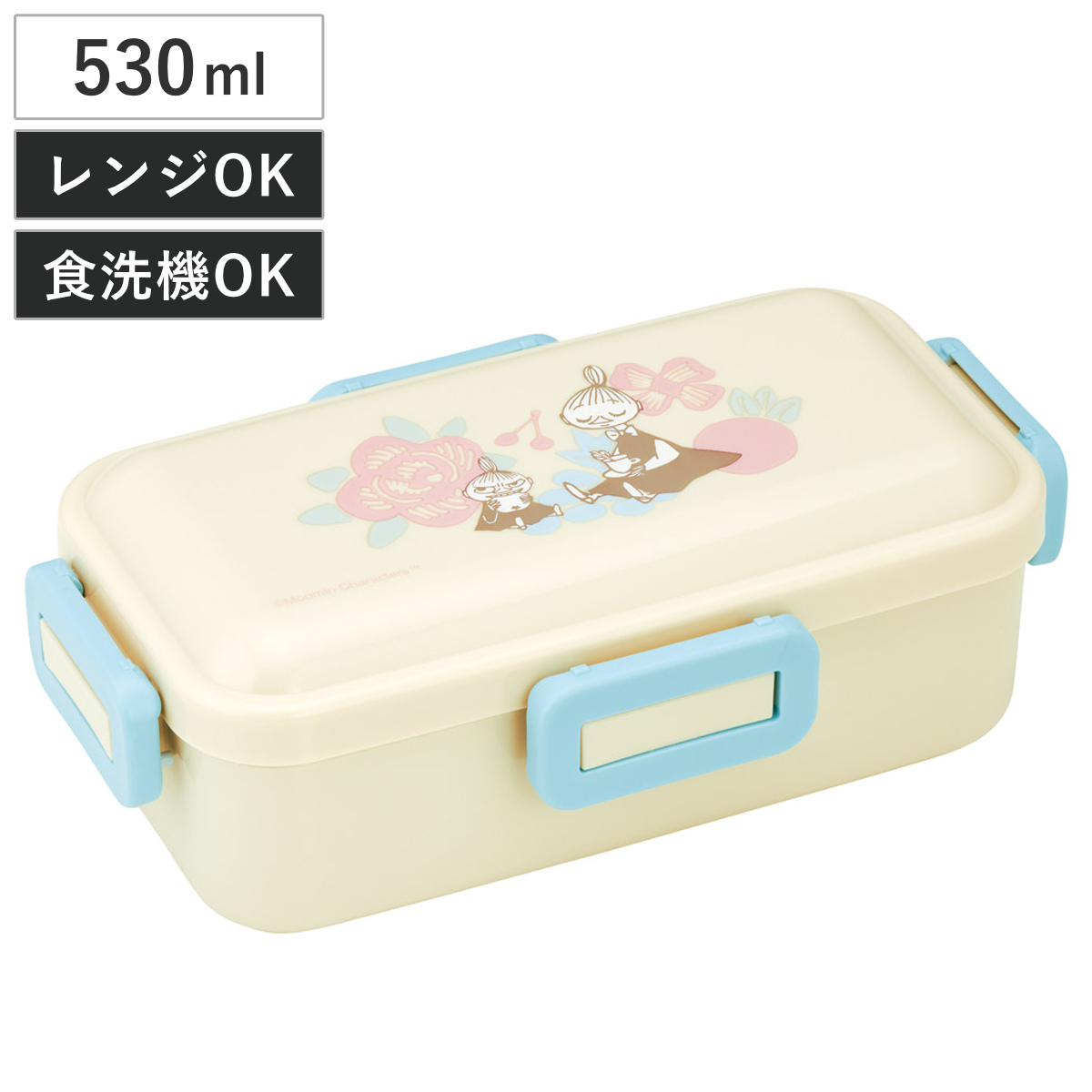 スケーター 弁当箱 1段 530ml 抗菌ふわっと弁当箱 ムーミンライト