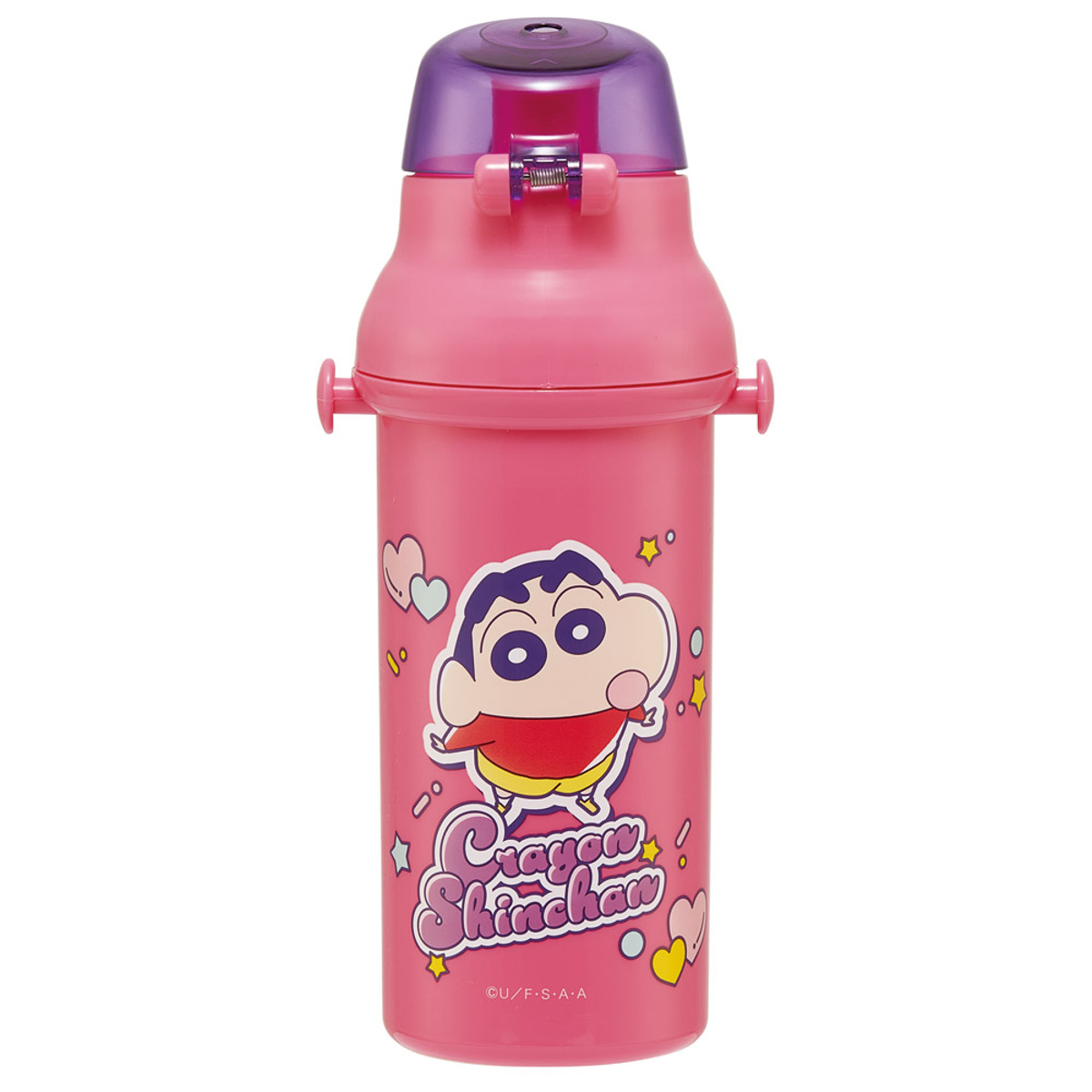 スケーター 水筒 480ml 抗菌直飲プラボトル クレしん25 （ クレヨン