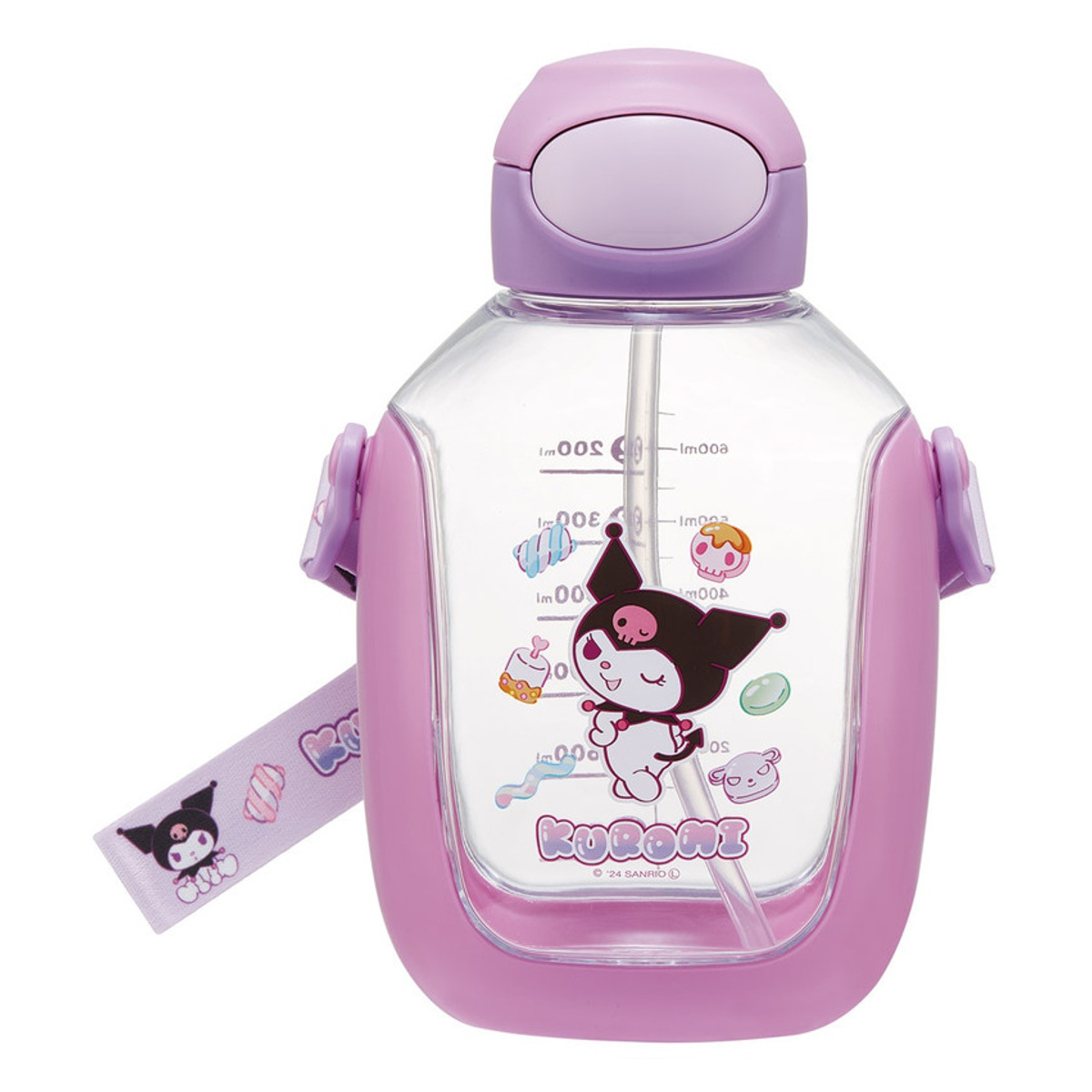 サンリオ　非売品　クロミちゃん　クリアボトル　水筒　写真たて　トレイ　など 楽天市場】クロミ 水筒 クリアボトル 透明 軽量 450ml ハンドル付き 直