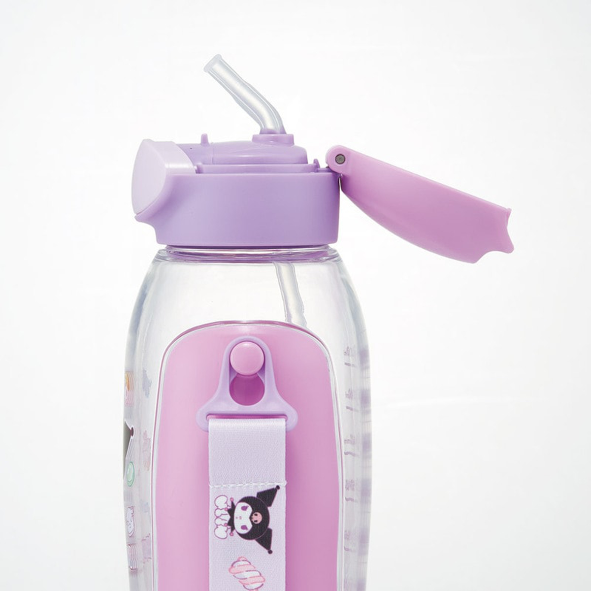 スケーター 水筒 780ml ワンプッシュストローボトル クロミマシュグミ