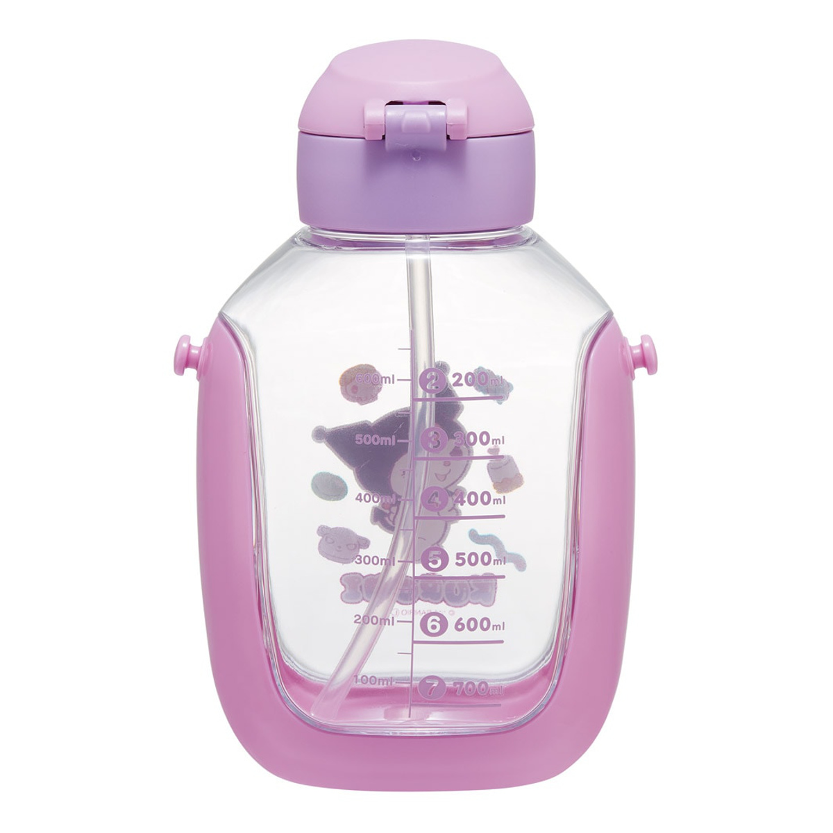 スケーター 水筒 780ml ワンプッシュストローボトル クロミマシュグミ