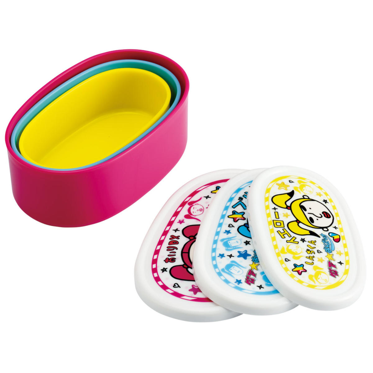 スケーター 弁当箱 3個セット 抗菌シール容器3Pセット 竹下