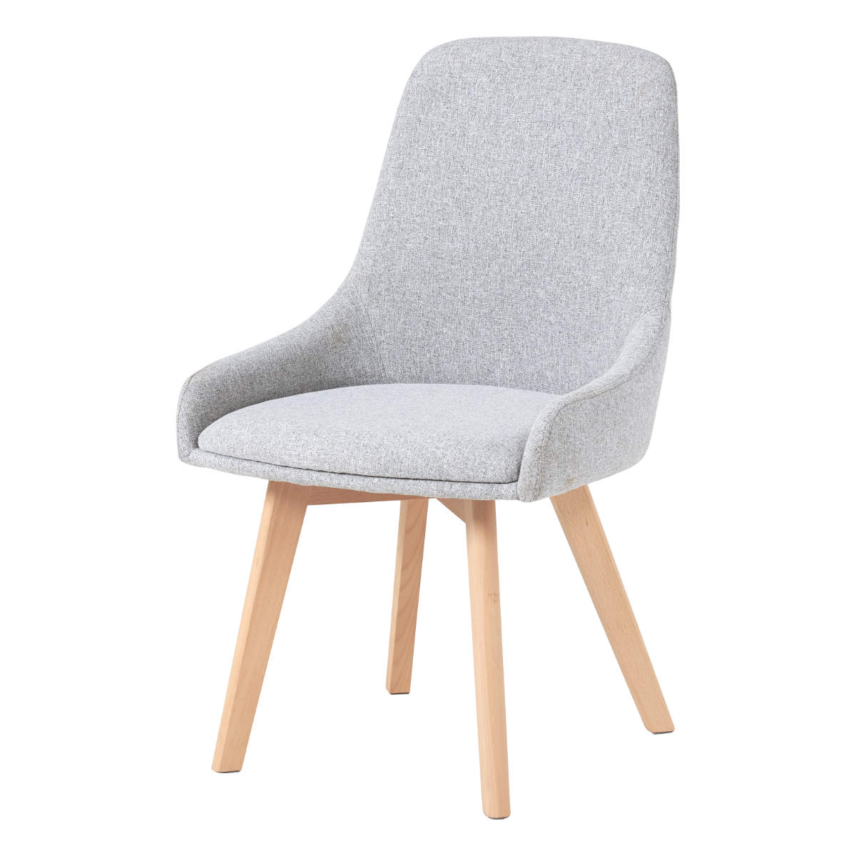 HAGiHARA（萩原） ダイニングチェア 同色2脚セット 座面高44cm 無地