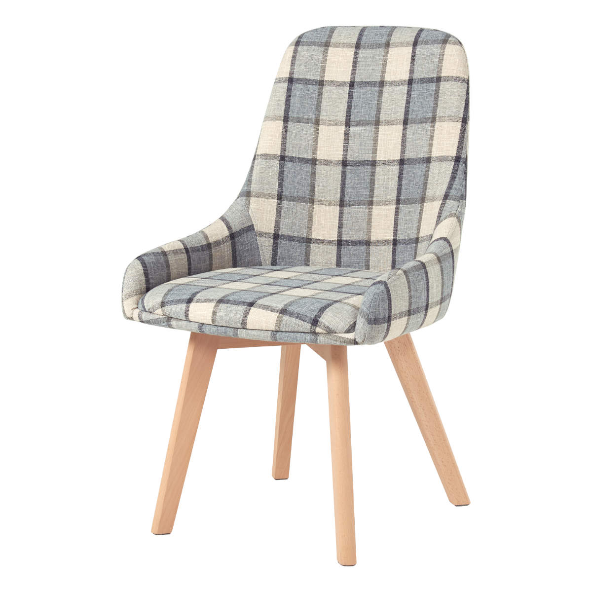 HAGiHARA（萩原） ダイニングチェア 同色2脚セット 座面高44cm 無地