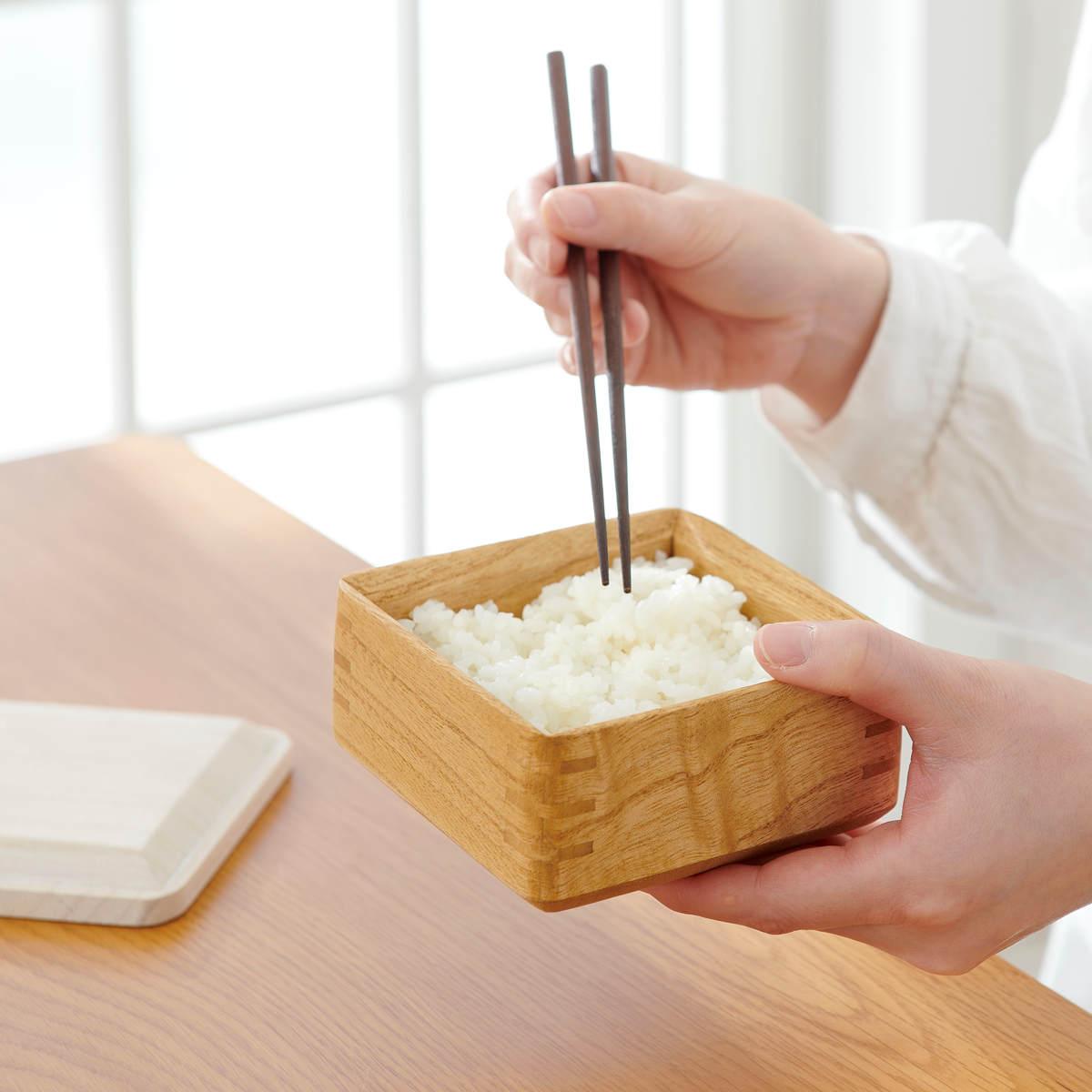 OSMAC ごはん鉢 KIRISAI 桐のレンジでごはん鉢 （ おひつ お櫃 茶碗