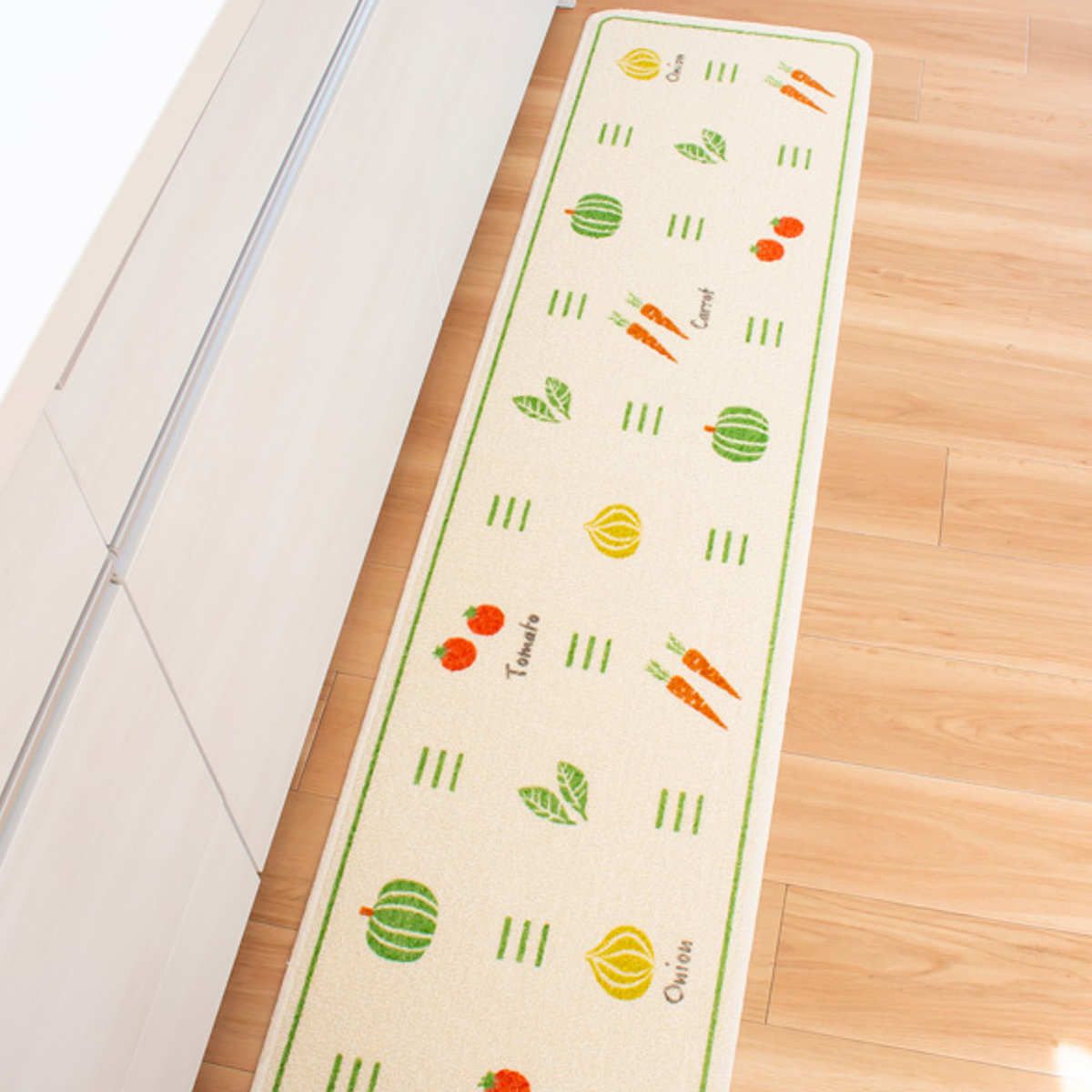 キッチンマット 総柄 45x180cm ネコ ...の詳細画像4