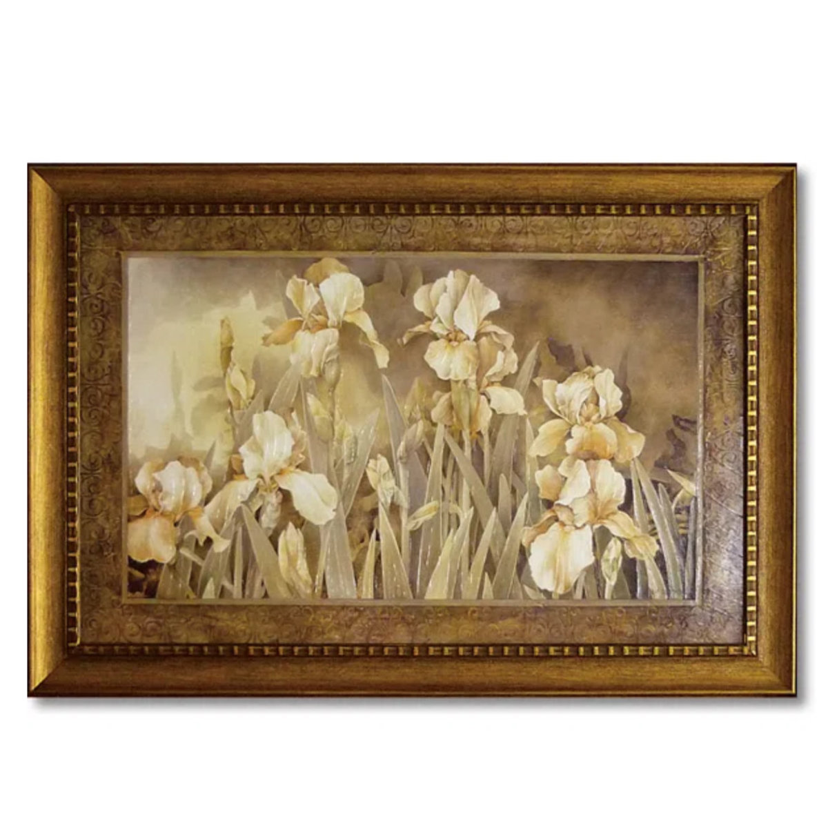 アートパネル リンダ トンプソン 『フィールド オブ アイリス』 105×72.5cm （ 絵画 絵 アート インテリア 額 額入り 壁掛け おしゃれ ゲル加工 花 ）の画像