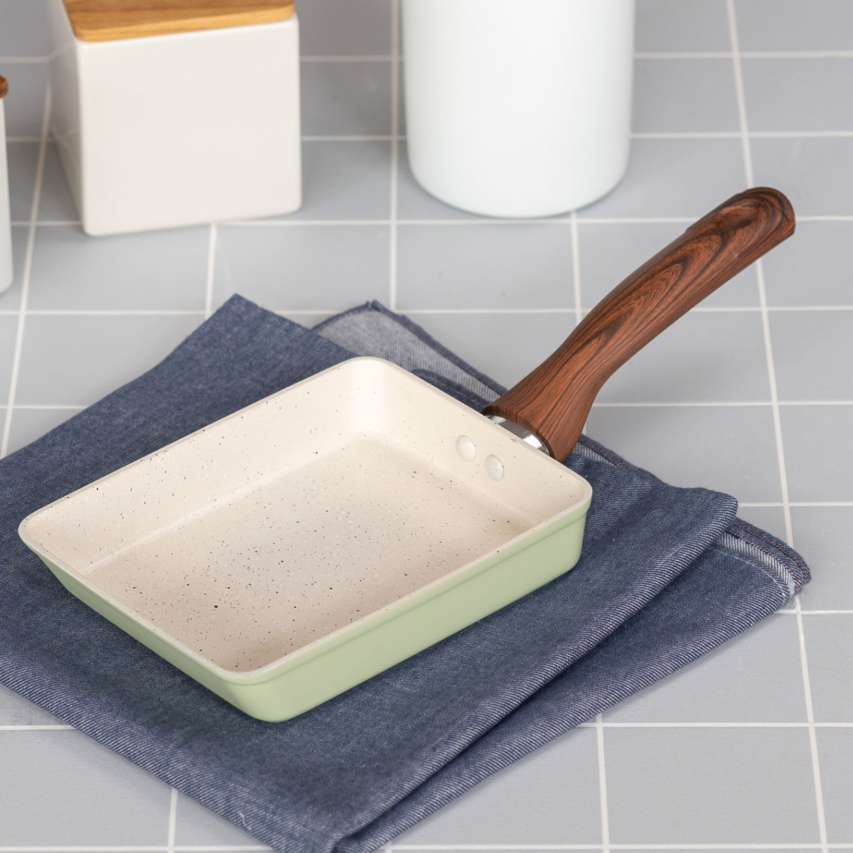 卵焼き器 13×18cm IH対応 セラミーク セラミックコート （ ガス火対応