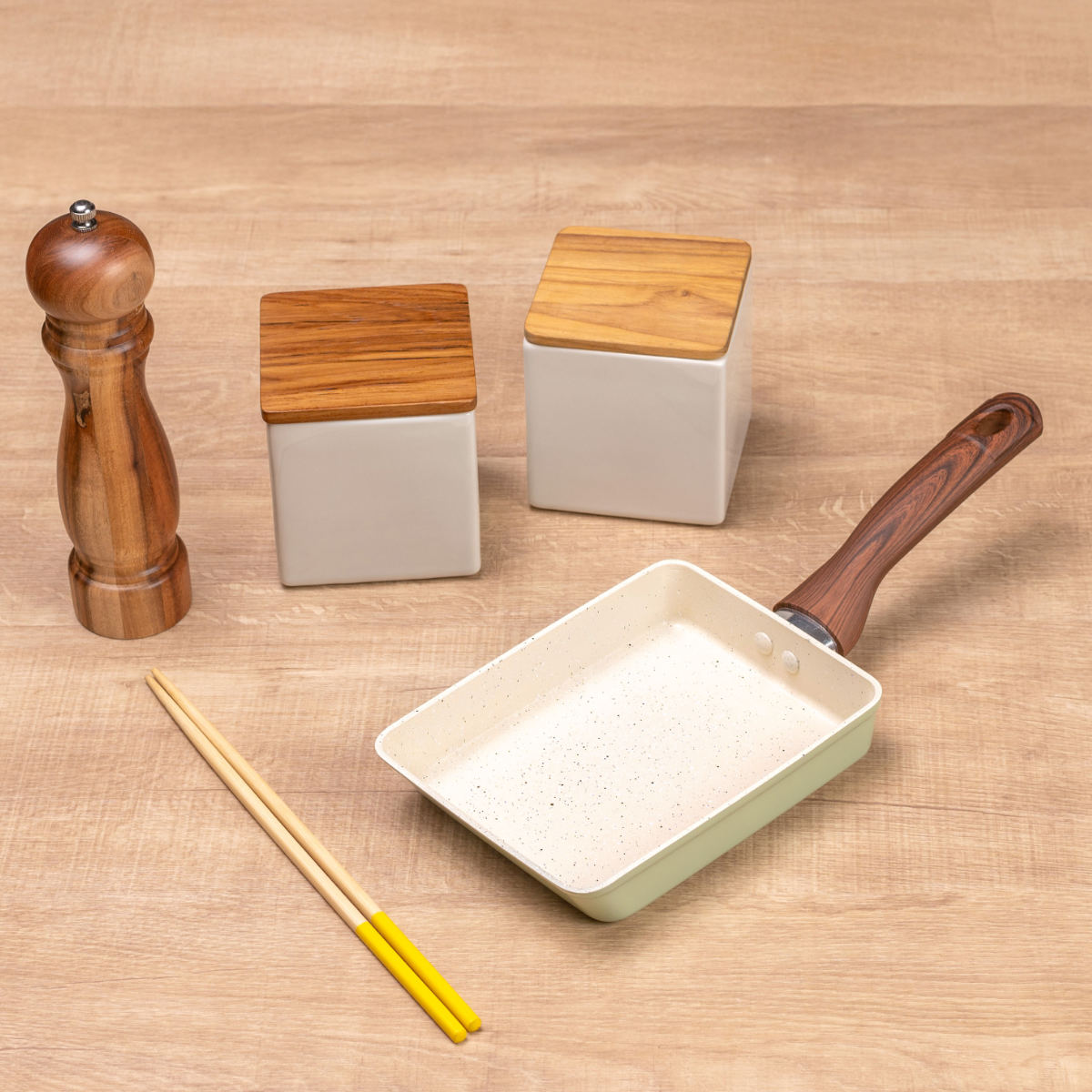 卵焼き器 13×18cm IH対応 セラミーク セラミックコート （ ガス火対応