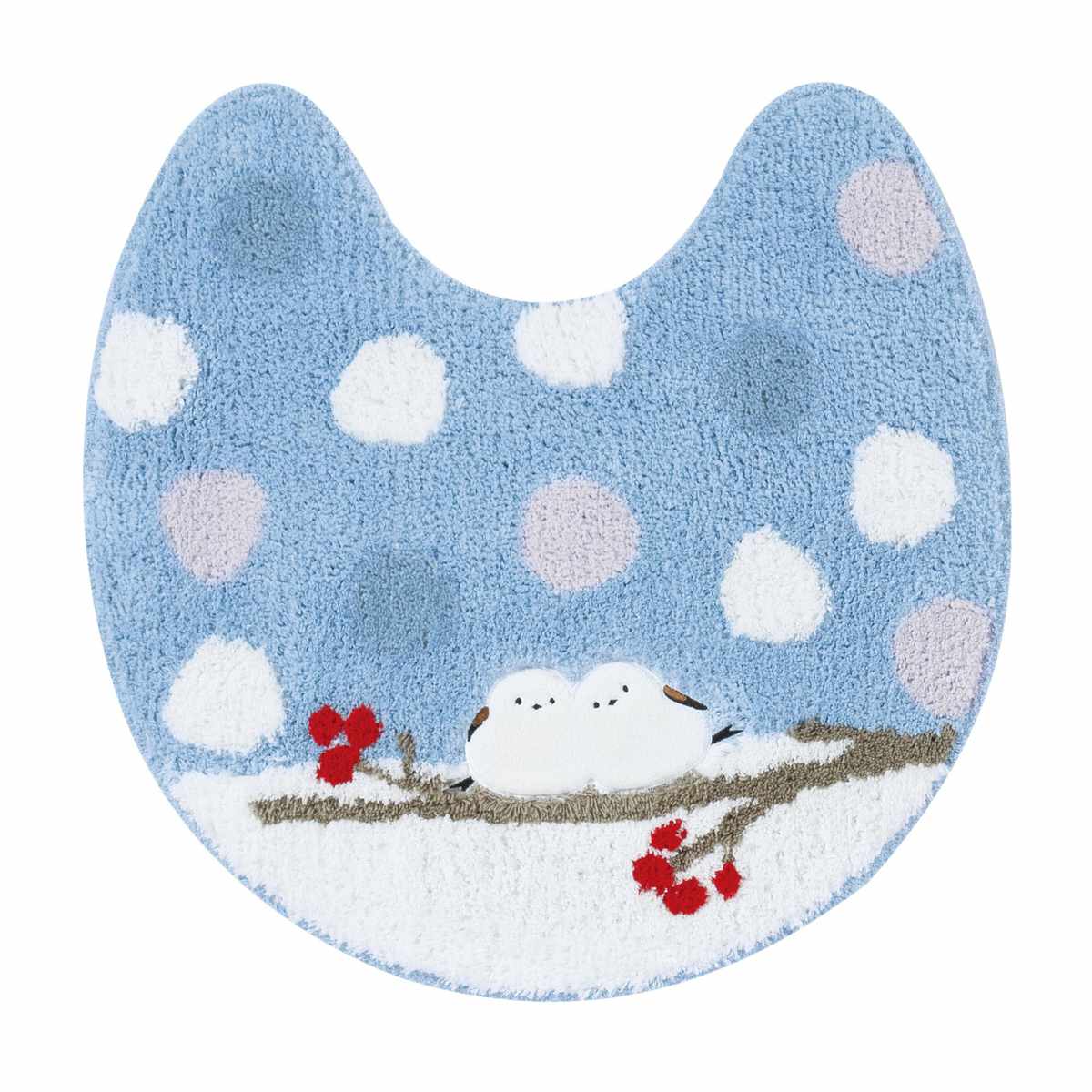 センコー トイレマット シマエナガちゃん 約60×60cm （ トイレ マット