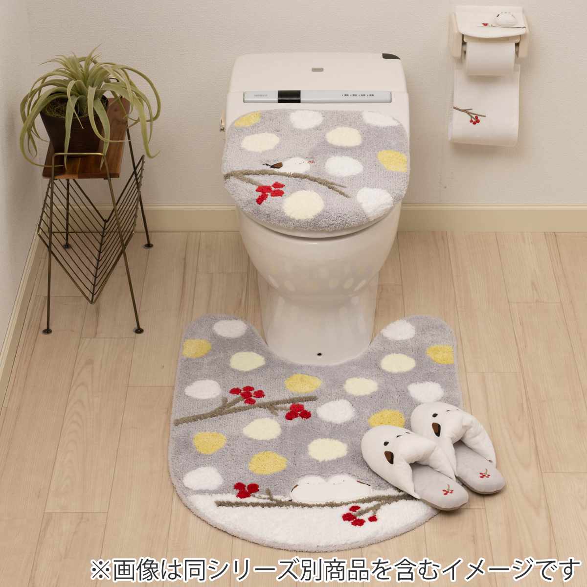 センコー トイレマット シマエナガちゃん ロング 約80×60cm ( トイレ センコー トイレマット シマエナガちゃん ロング 約80×60cm ( トイレ