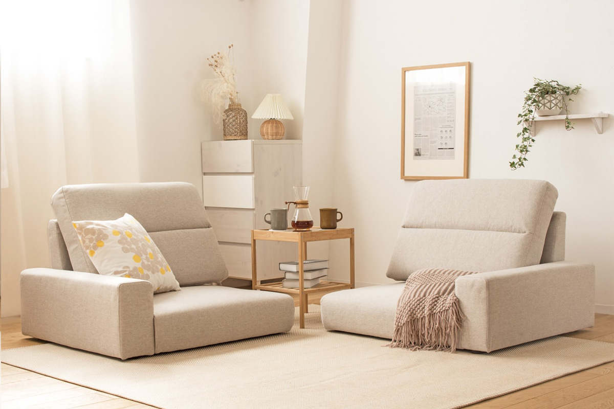 ローソファ 2人掛け 幅150cm ハイバックタイプ Rola-Hi （ セパレート