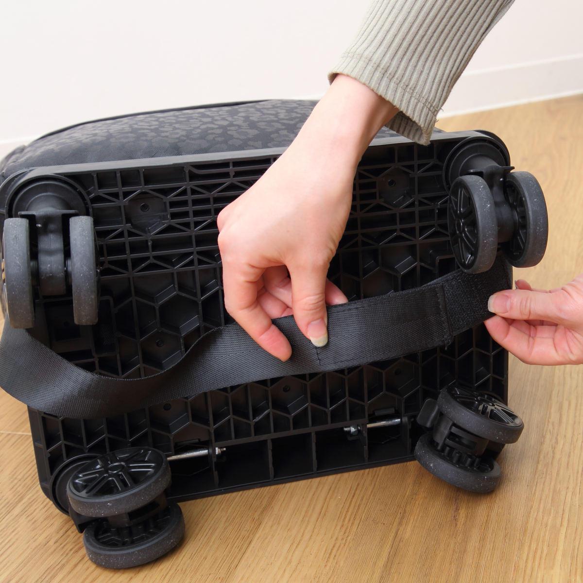 横押しカート cocoro レオパード 4輪カート （ キャリーカート