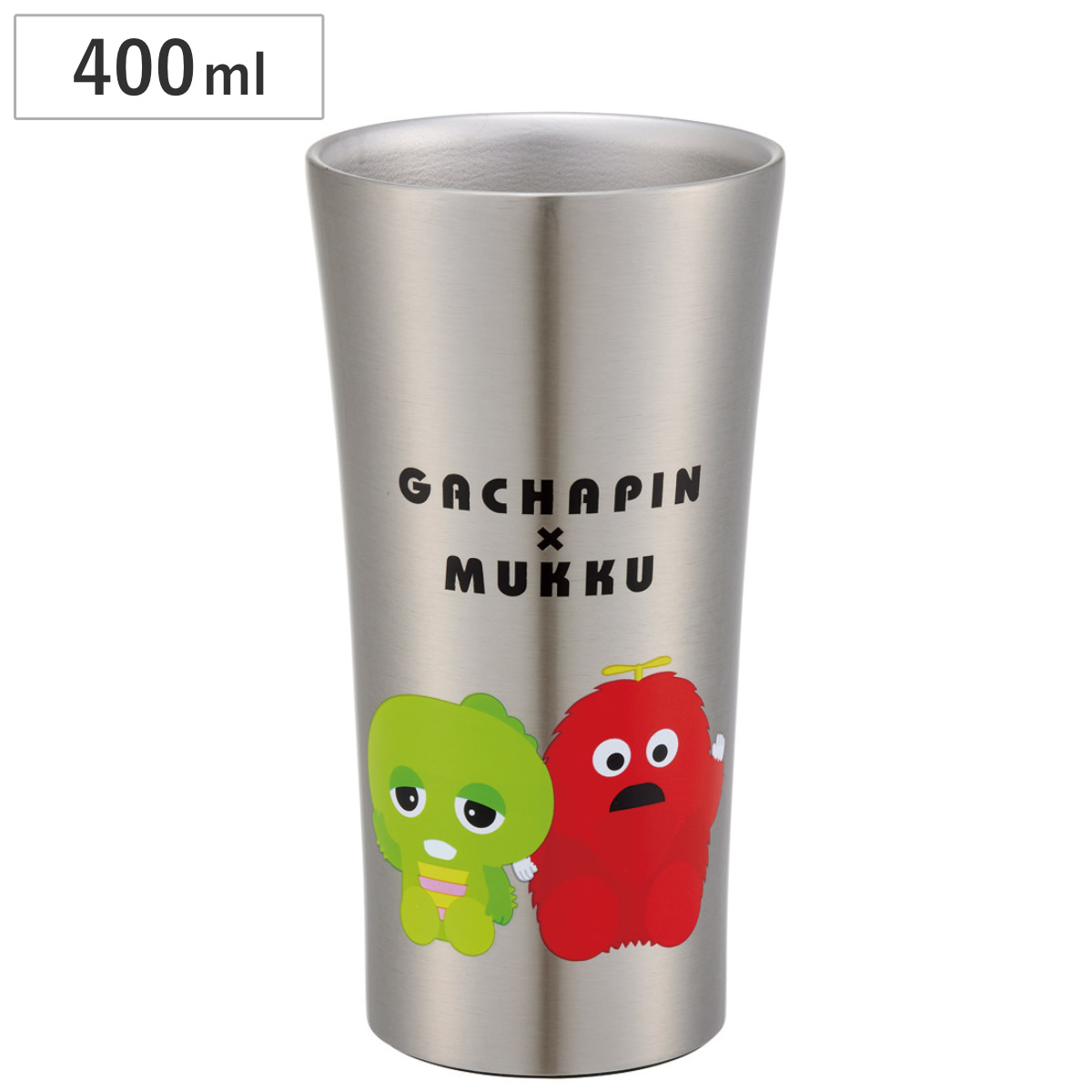 スケーター タンブラー 400ml ガチャピンムック ステンレス
