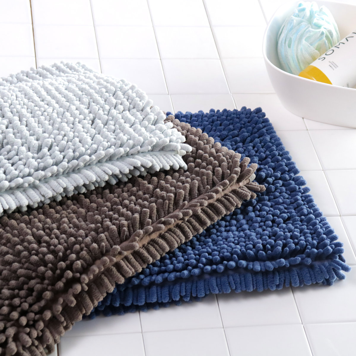 バスマット SUSU 抗菌ストロングW 50×70cm 速乾 （ バス マット 吸水