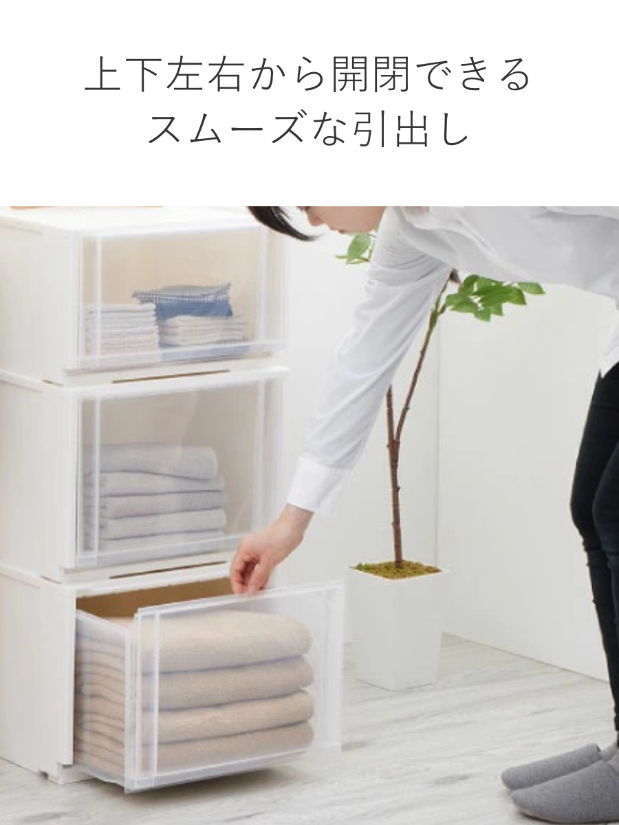 SANKA 収納ケース 同色2個セット コンビネーションケース ワイドS 5218
