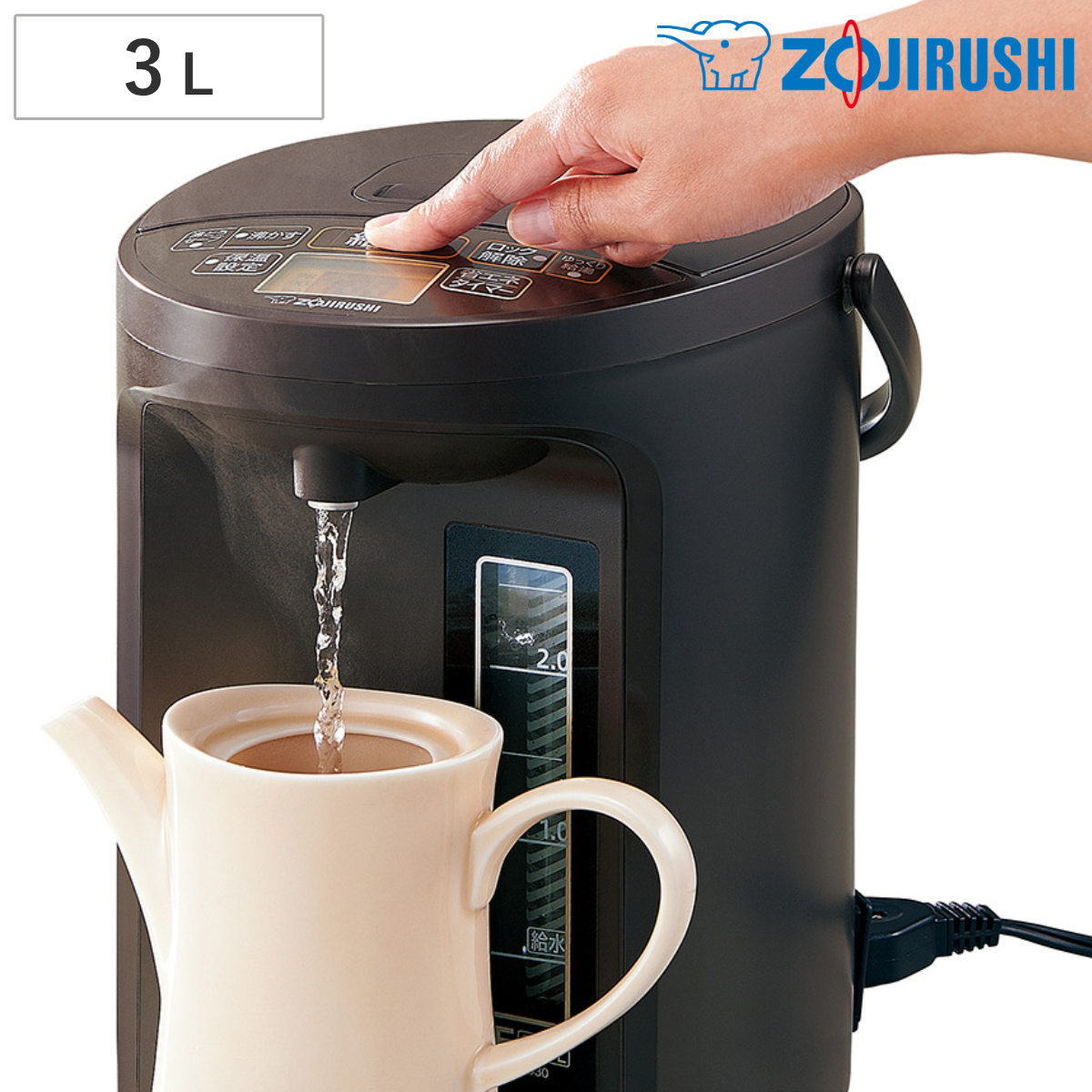【美品】象印 優湯生3.0L 電気ポット 象印（ZOJIRUSHI） 電気ポット 3L VE電気まほうびん 優湯生