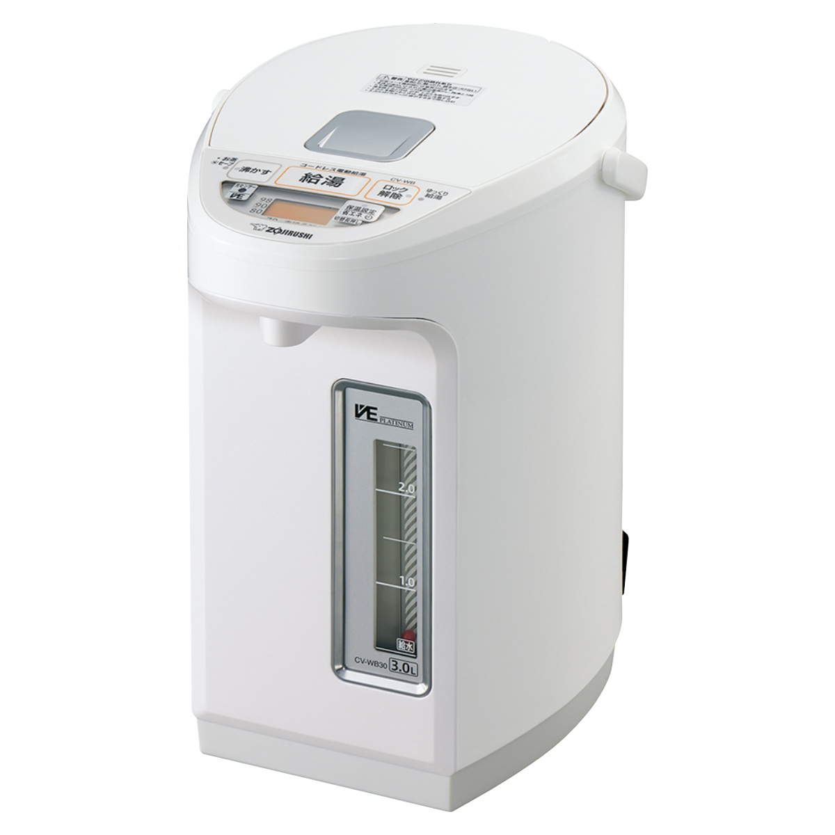 ZOJIRUSHI 電気ポット 3L 象印（ZOJIRUSHI） 電気ポット 3L VE電気まほうびん 優湯生 蒸気レス