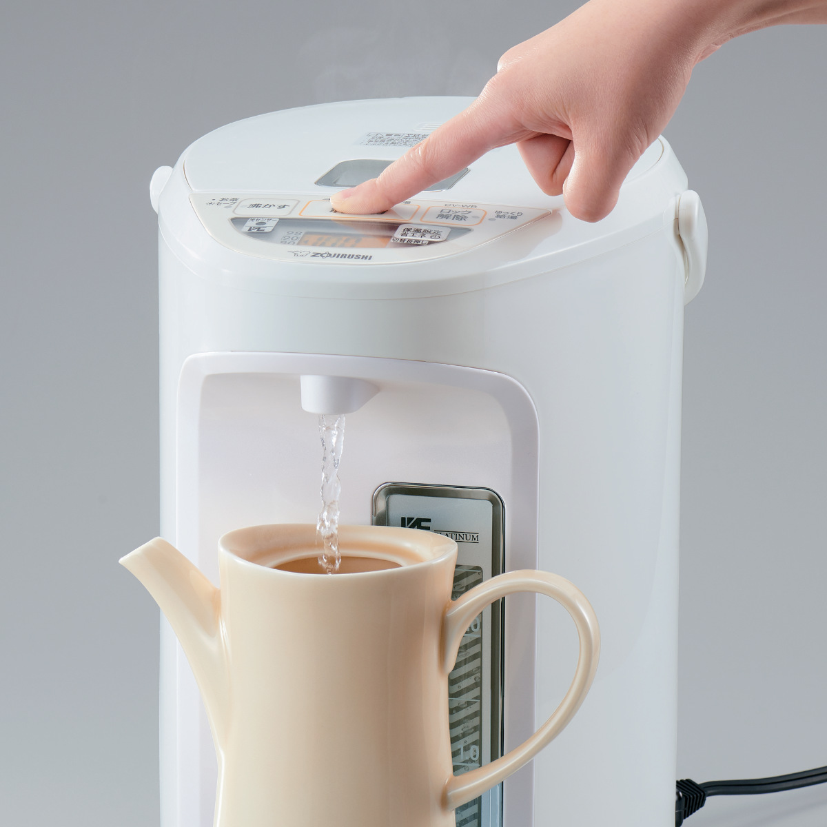 象印（ZOJIRUSHI） 電気ポット 3L VE電気まほうびん 優湯生 蒸気レス