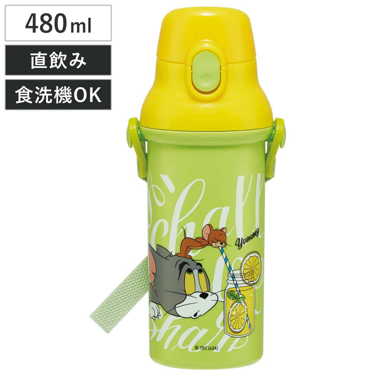 スケーター 水筒 480ml 抗菌直飲プラボトル トム＆ジェリーEAT.EAT.EAT