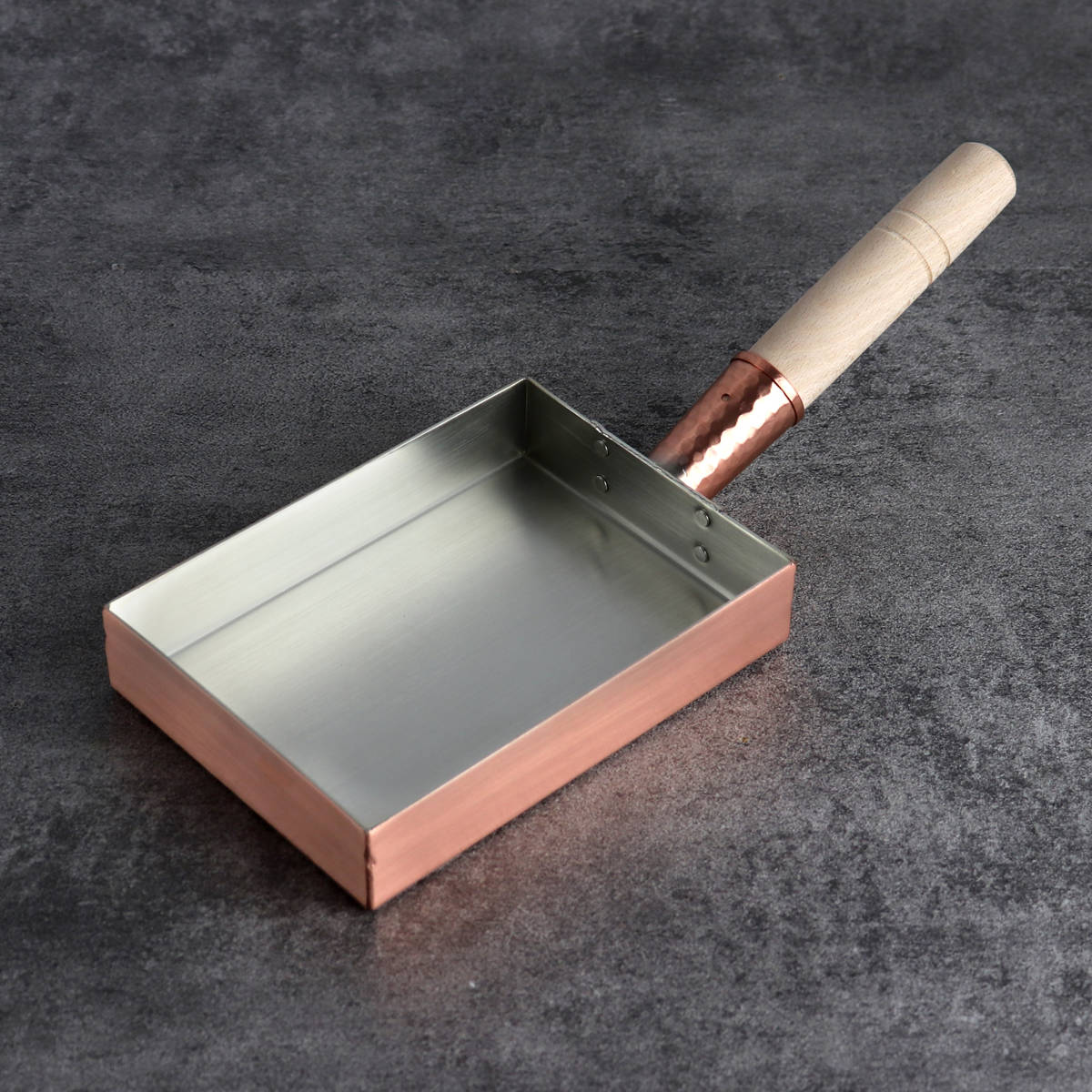 【匿名発送　未使用　新品　工房アイザワ】 純銅玉子焼き　関西型　12cm 470701-1.jpg